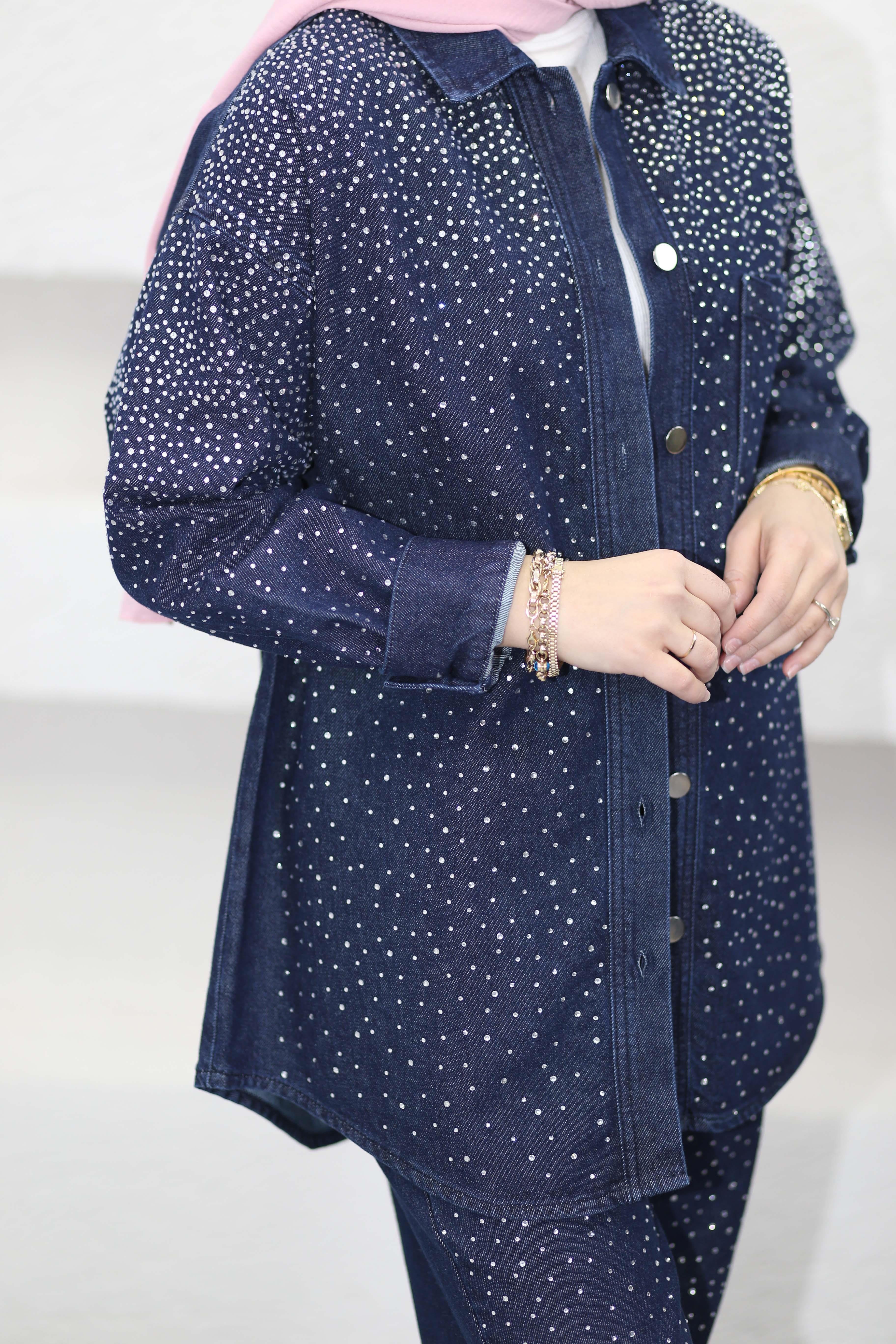 Denim Shine Takım Koyu Mavi 7469