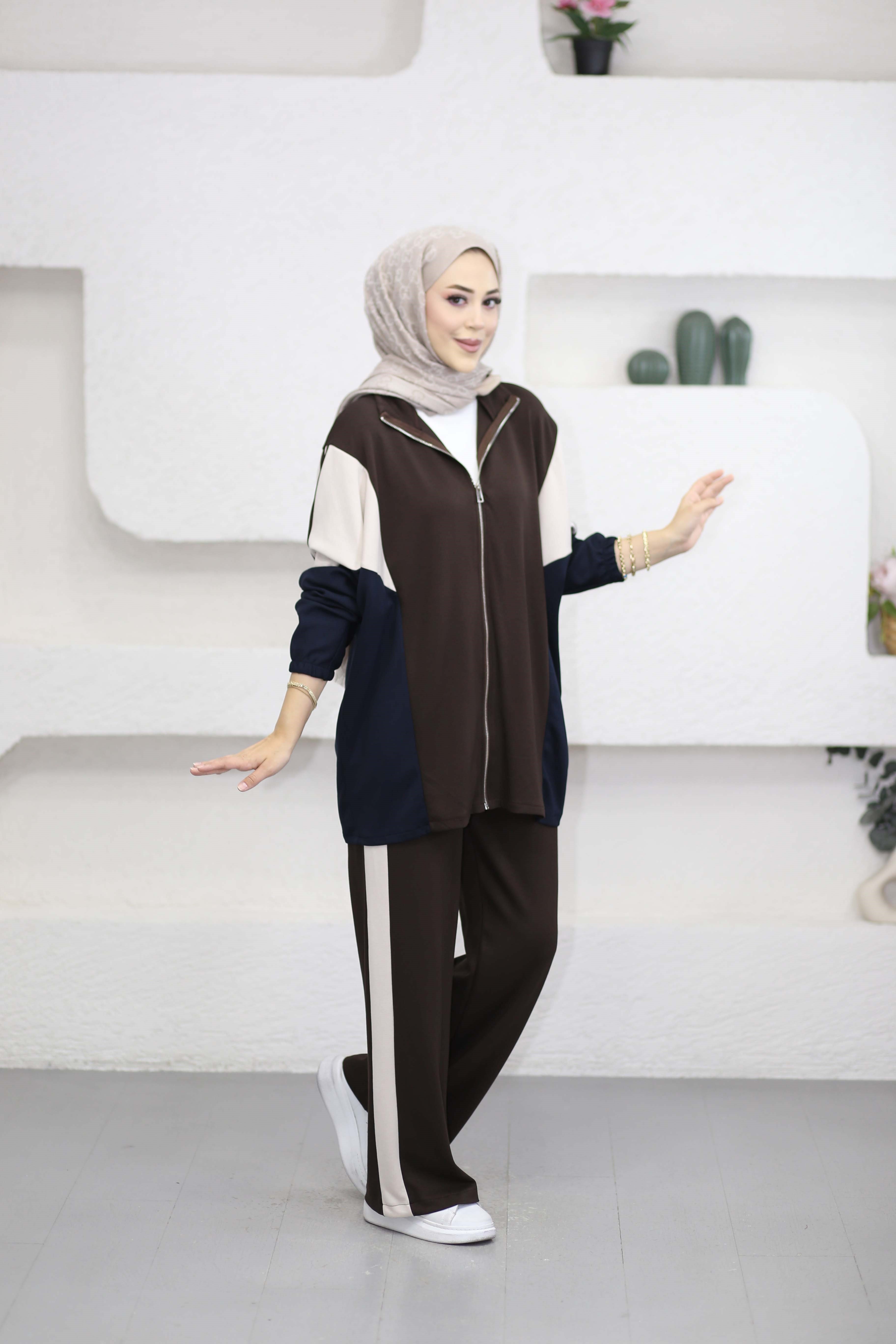 Milana Takım Kahverengi 22919