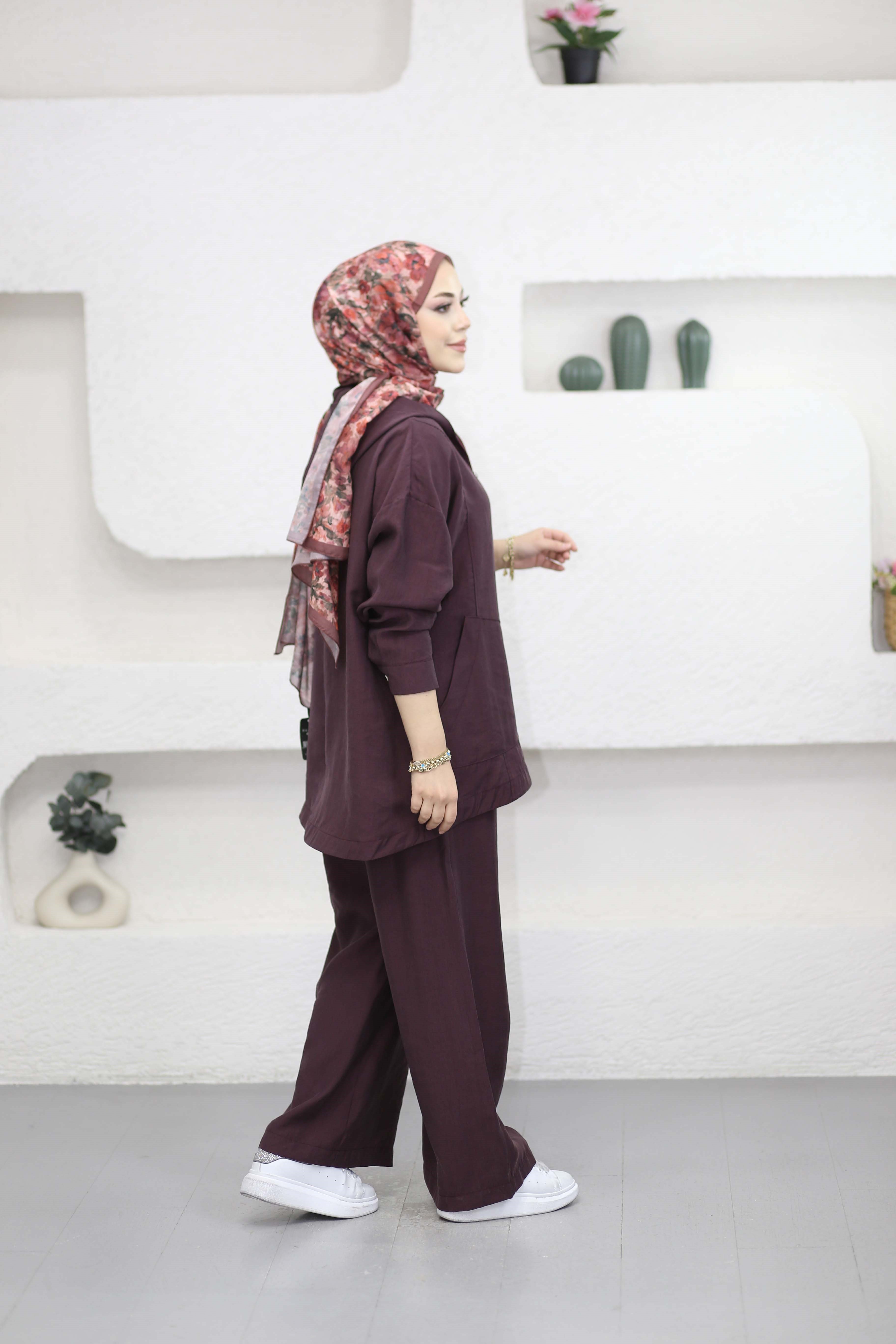 Alara Takım Bordo 7548