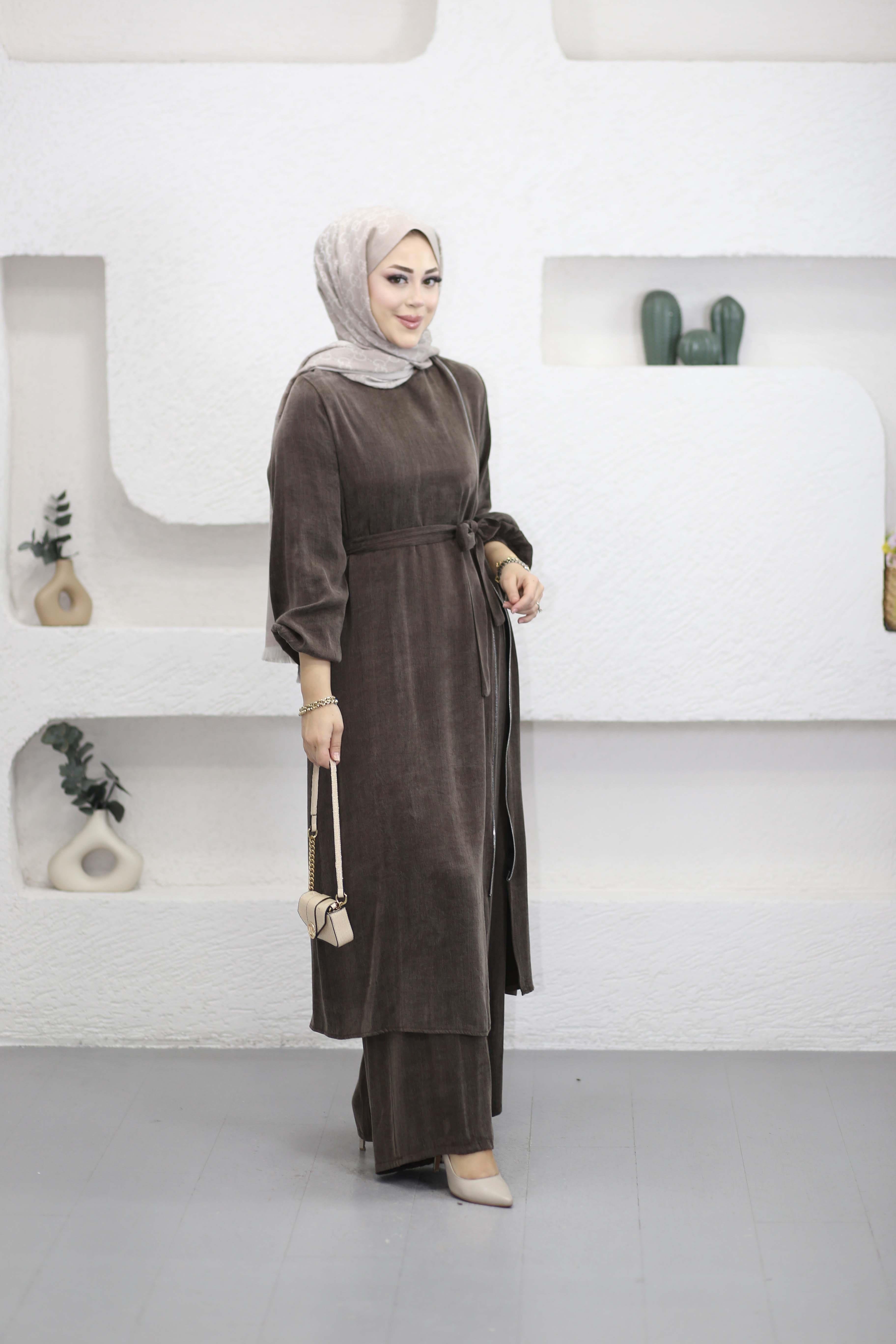 Ayşin Takım Kahverengi 6460
