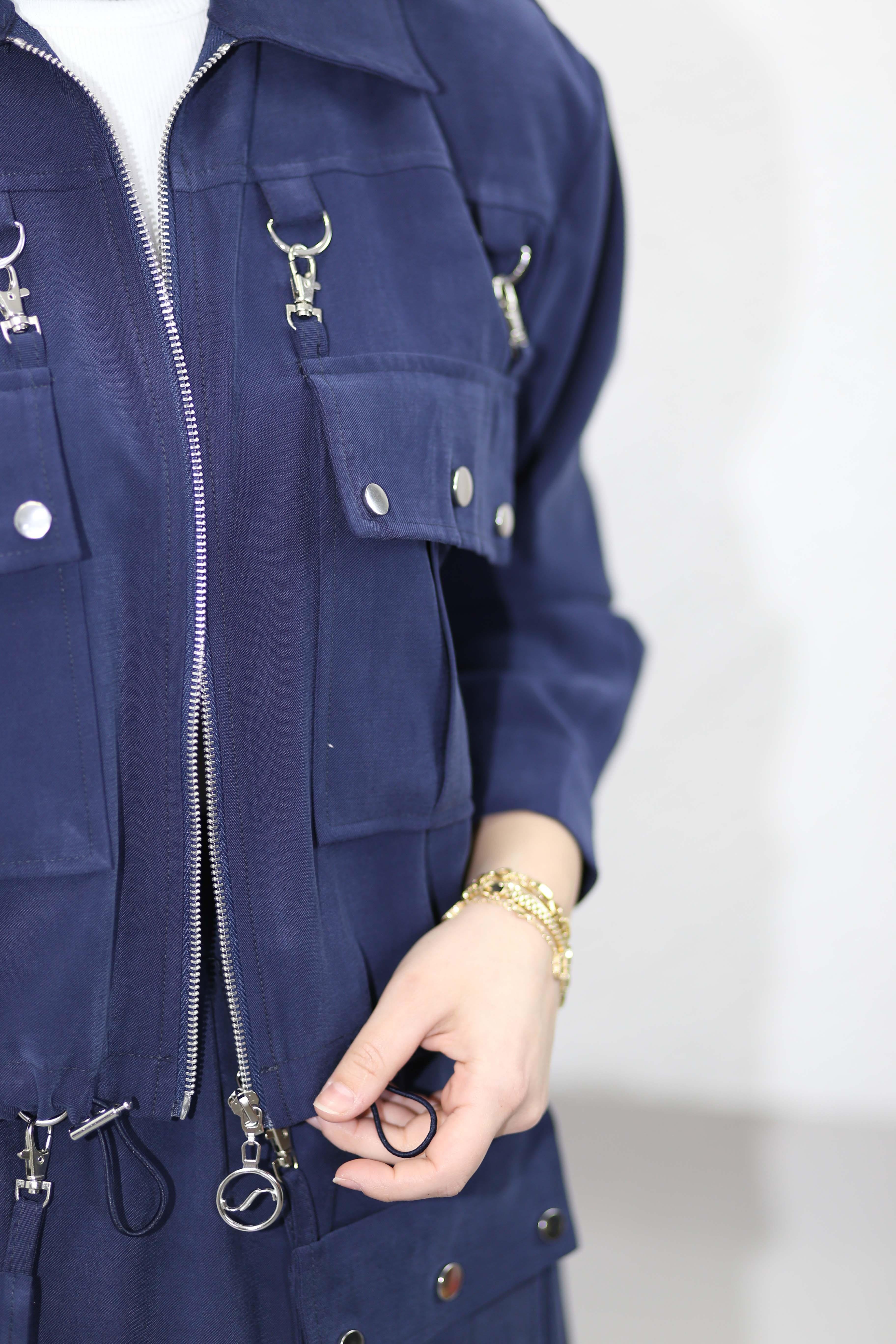 Kancalı Etek Takım Lacivert 1498