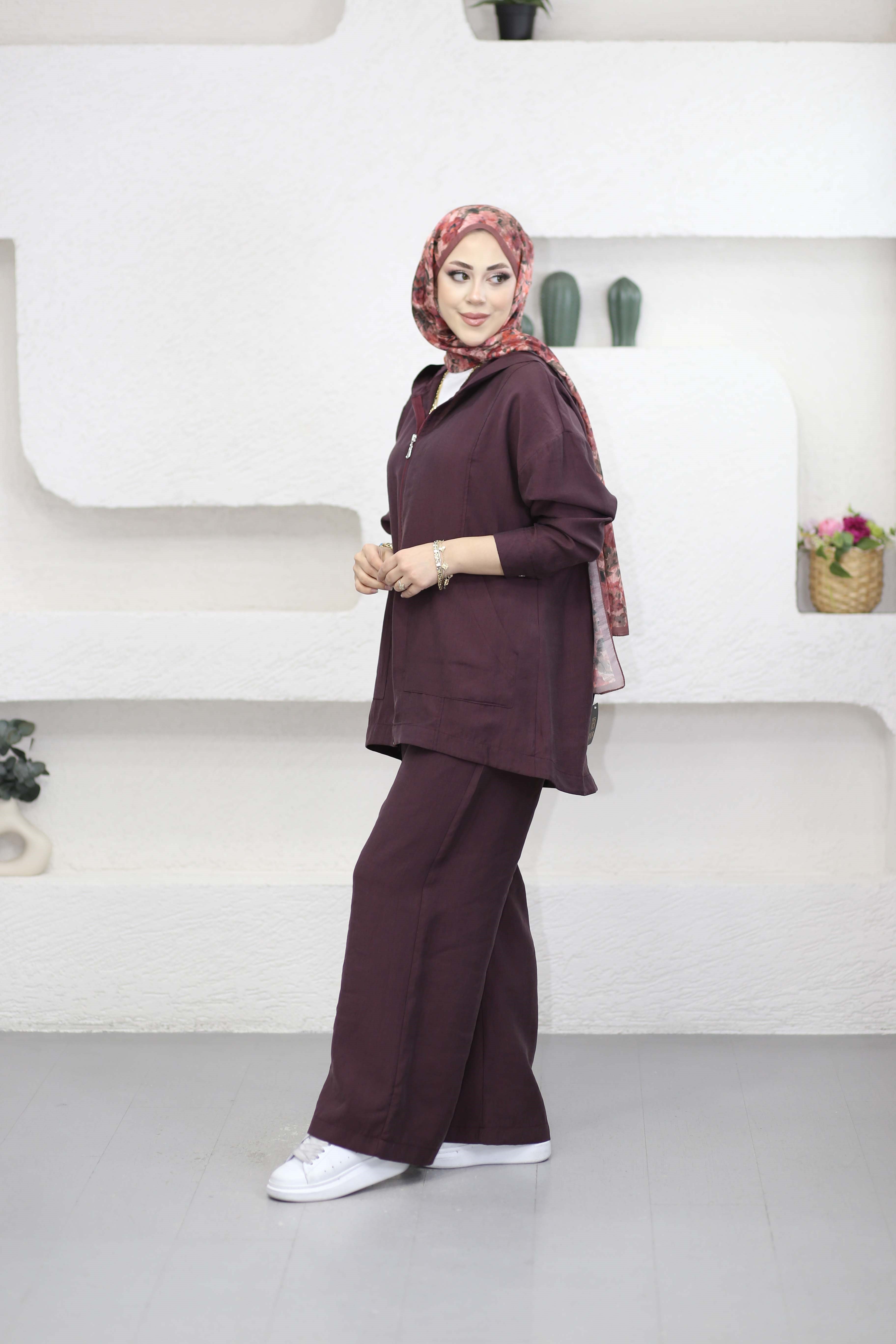 Alara Takım Bordo 7548