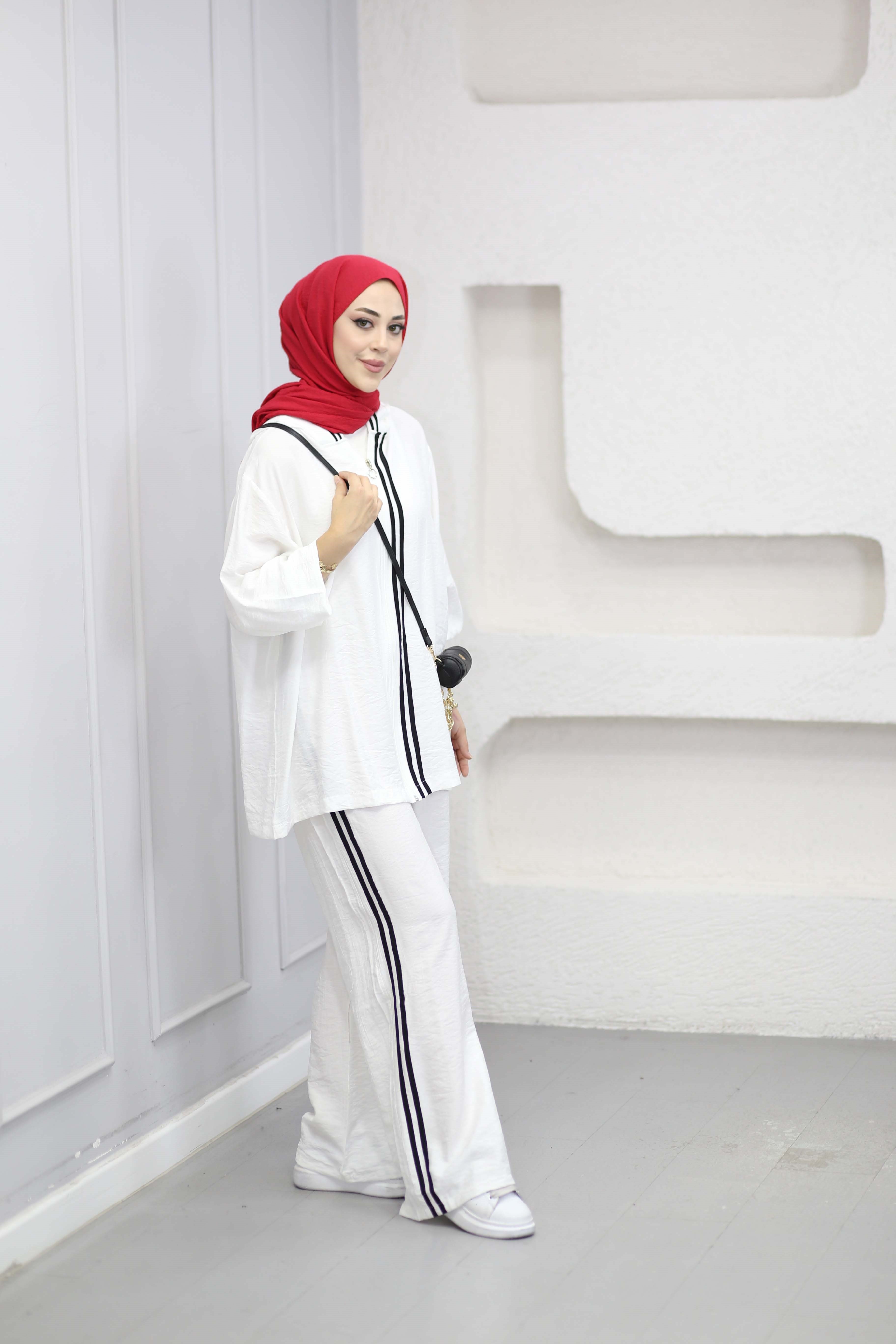 Merwish Takım Beyaz 3217