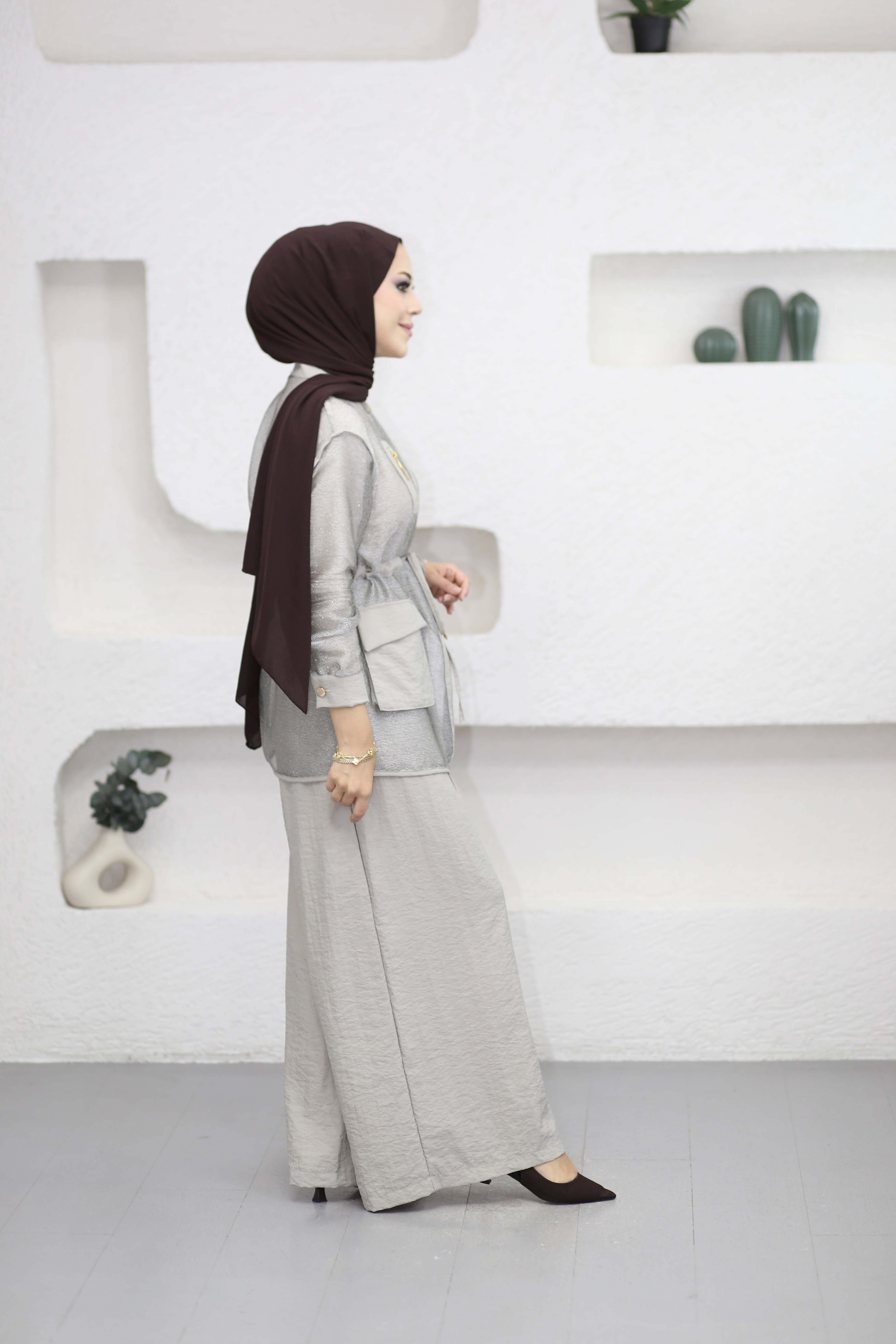 Simli Pantolon Takım Taş 1098