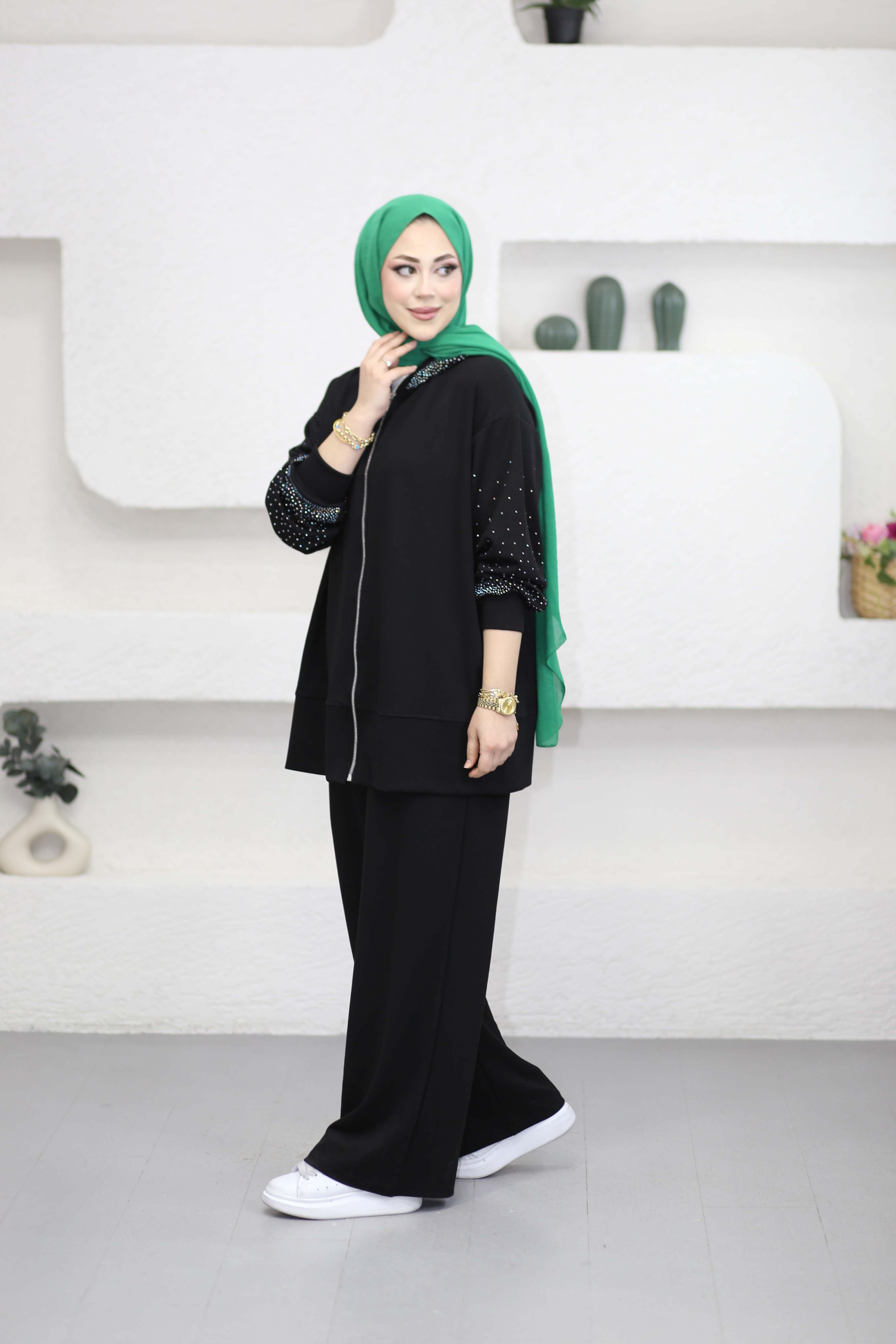 Parıltı Spor Takım Siyah 6375