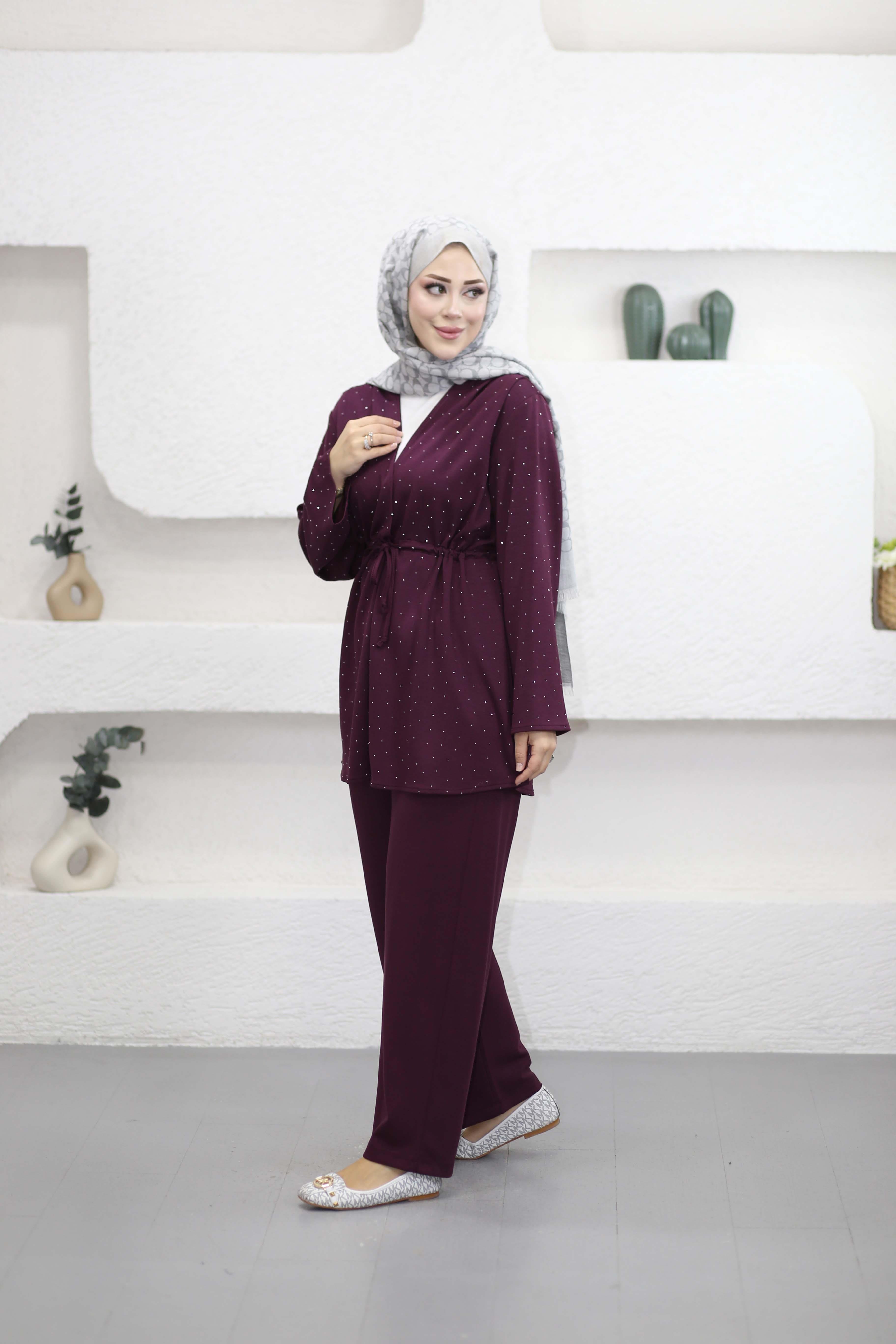 Maria Takım Bordo 1039