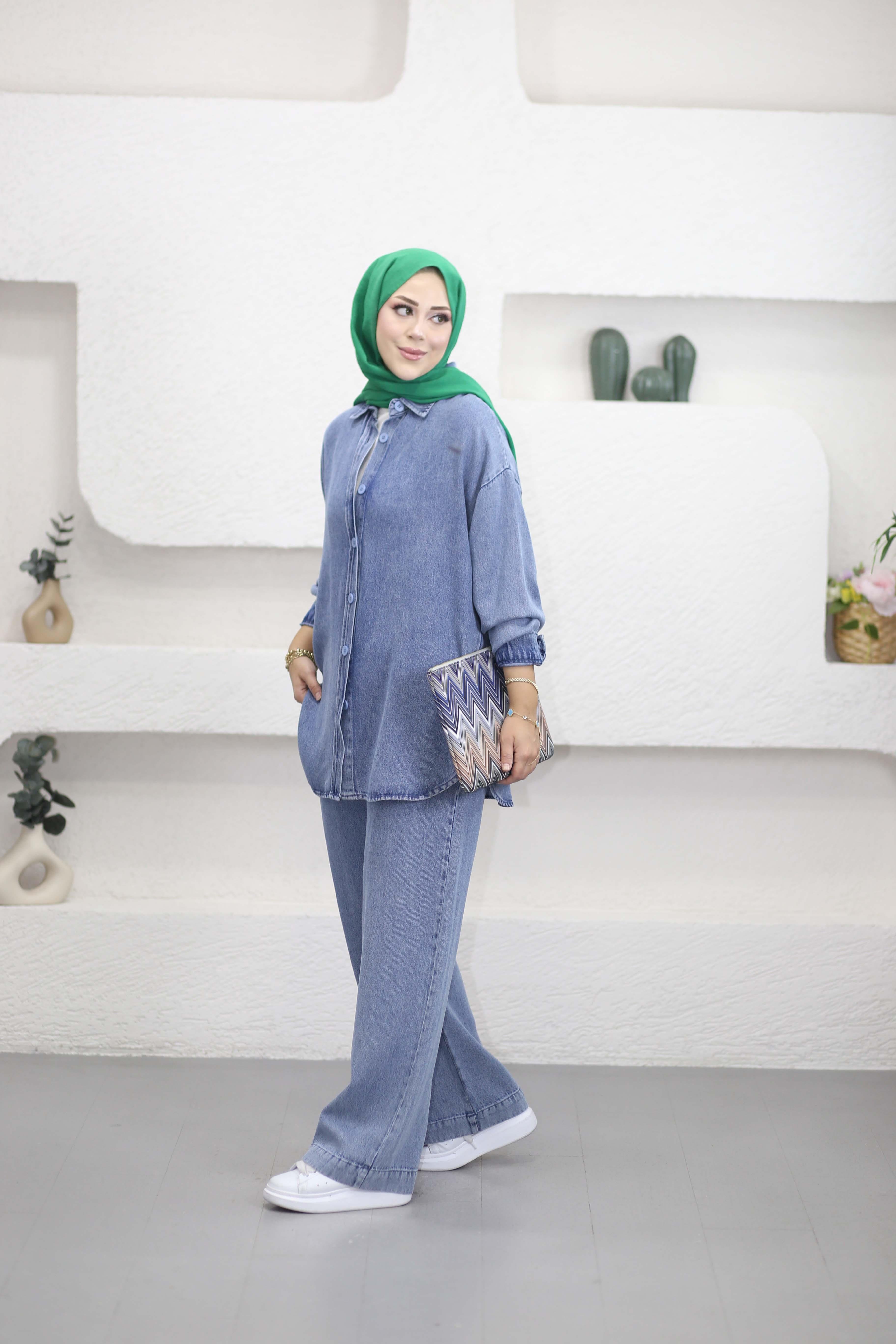 Sena Denim Takım Açık Mavi 7415