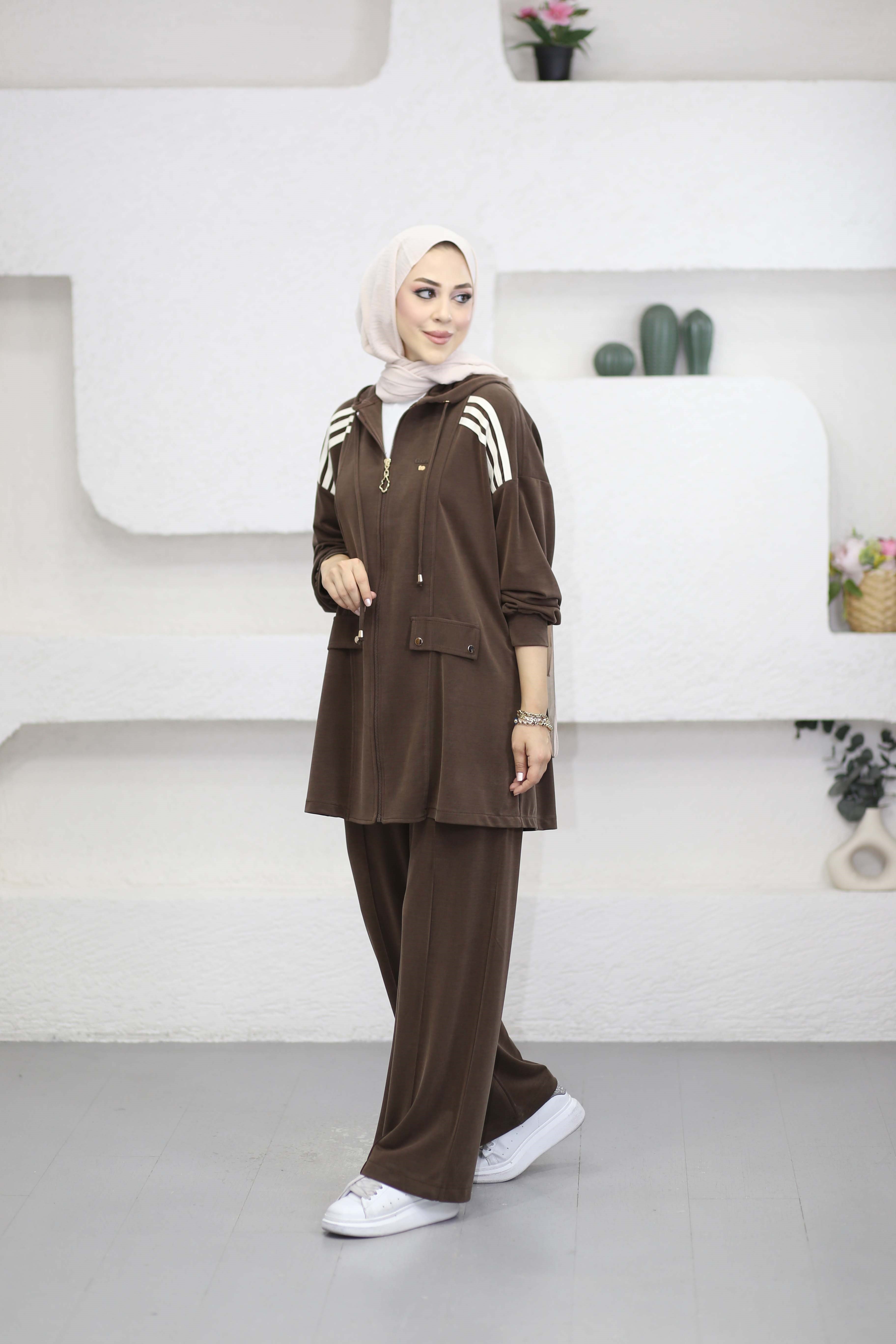 Girls Takım Kahverengi 3725