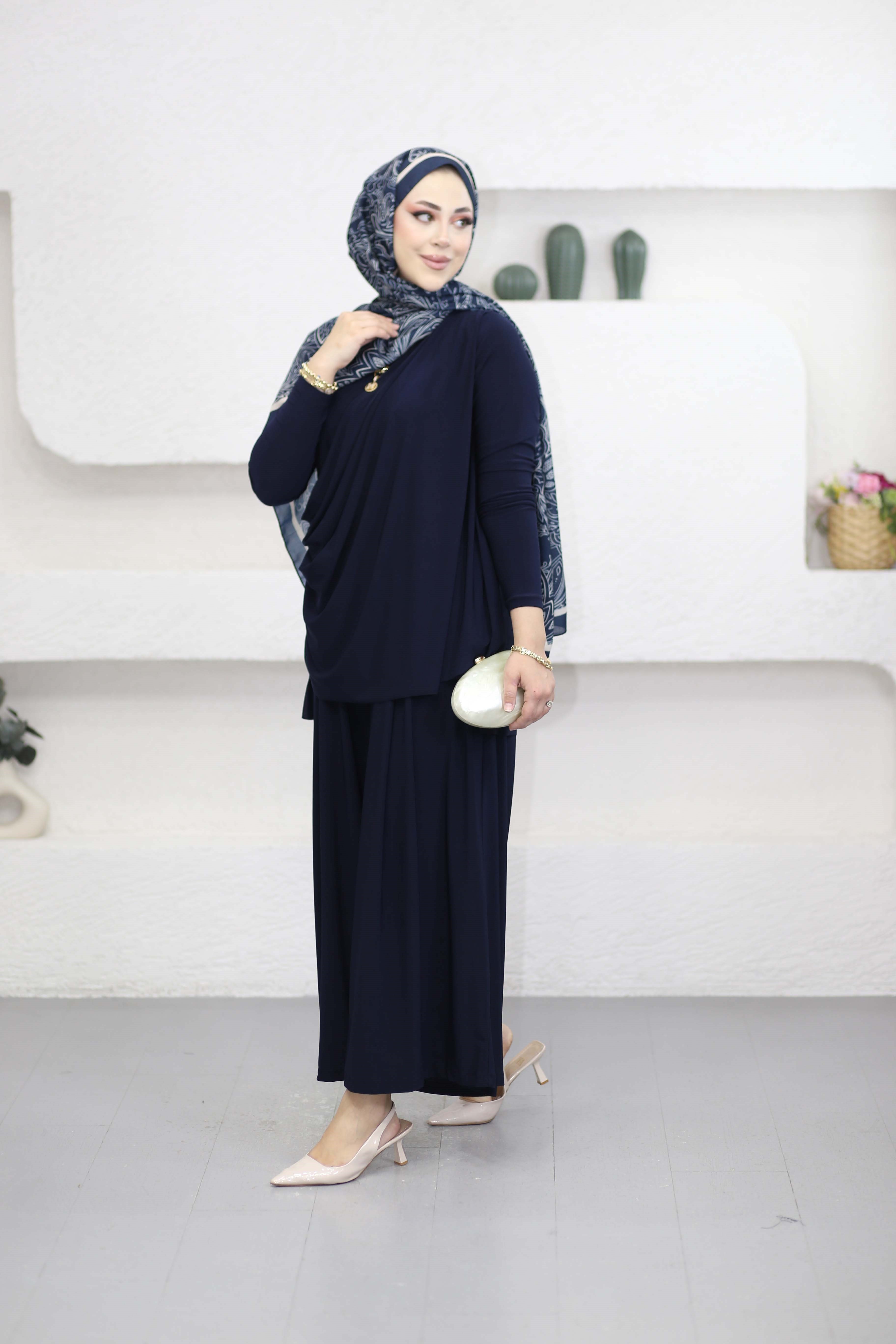 Asude Sandy Takım Lacivert 0947