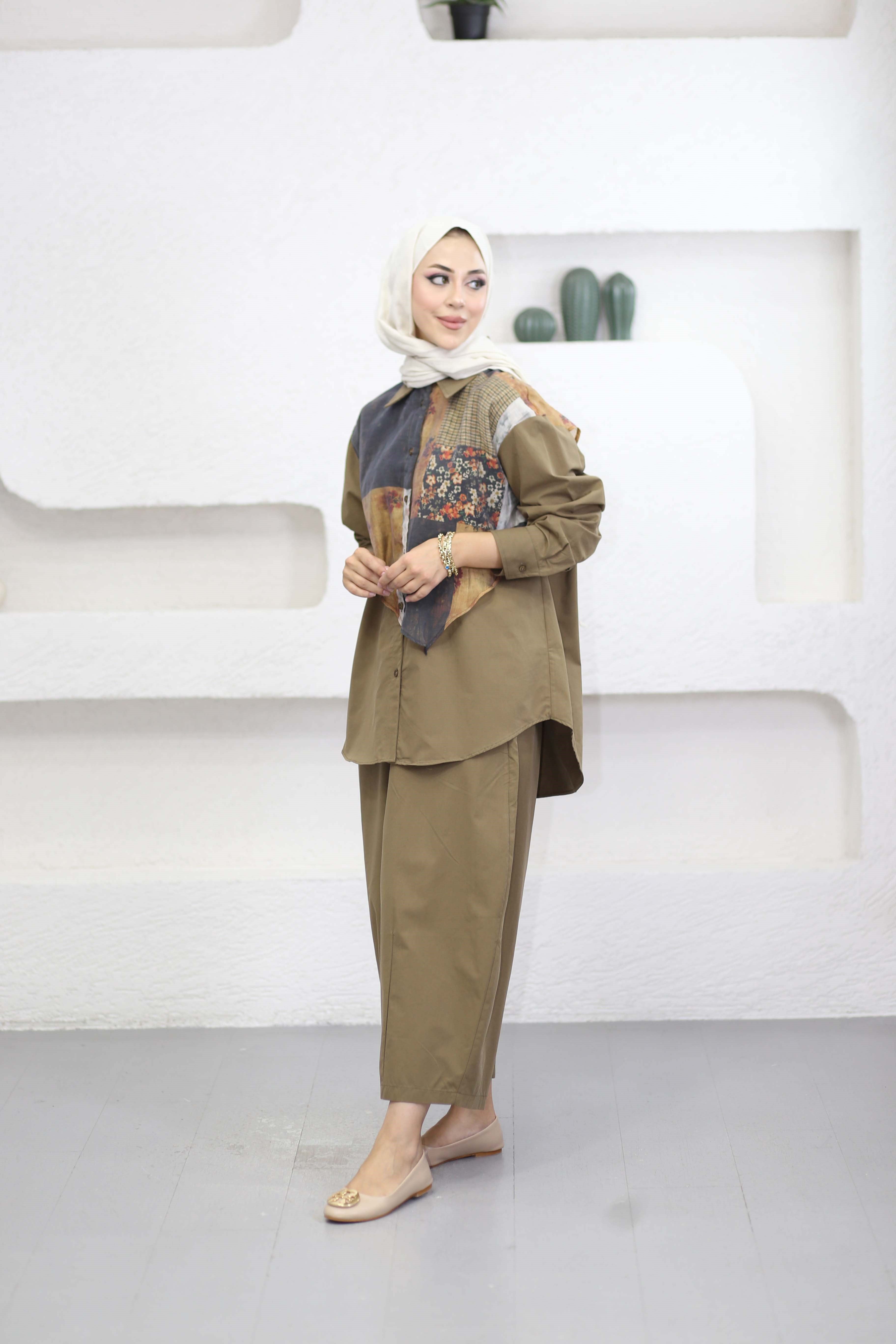 Desenli Rüzgarlıklı Takım Olivie 51477