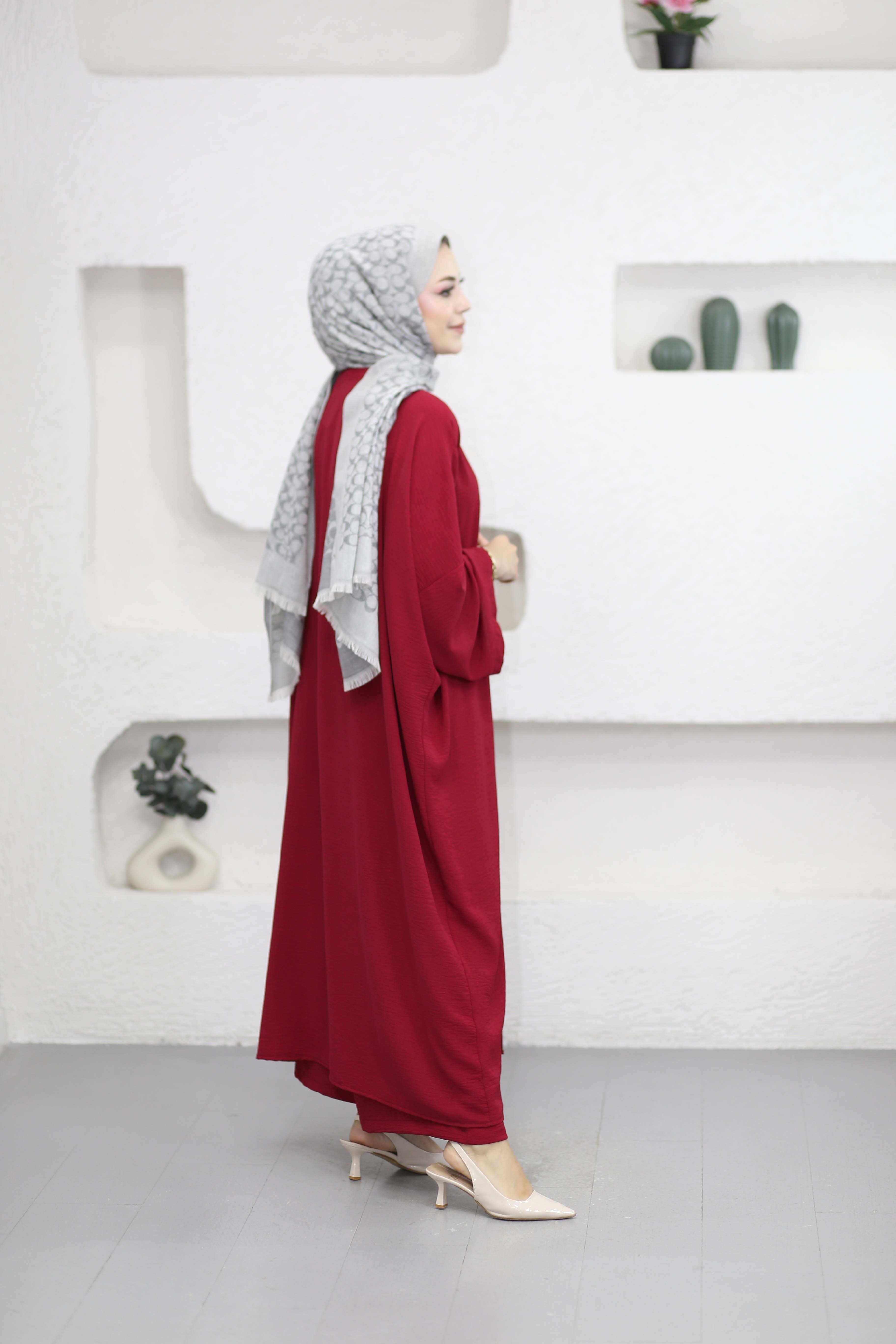 Kimonolu Salaş Takım Kırmızı 8571