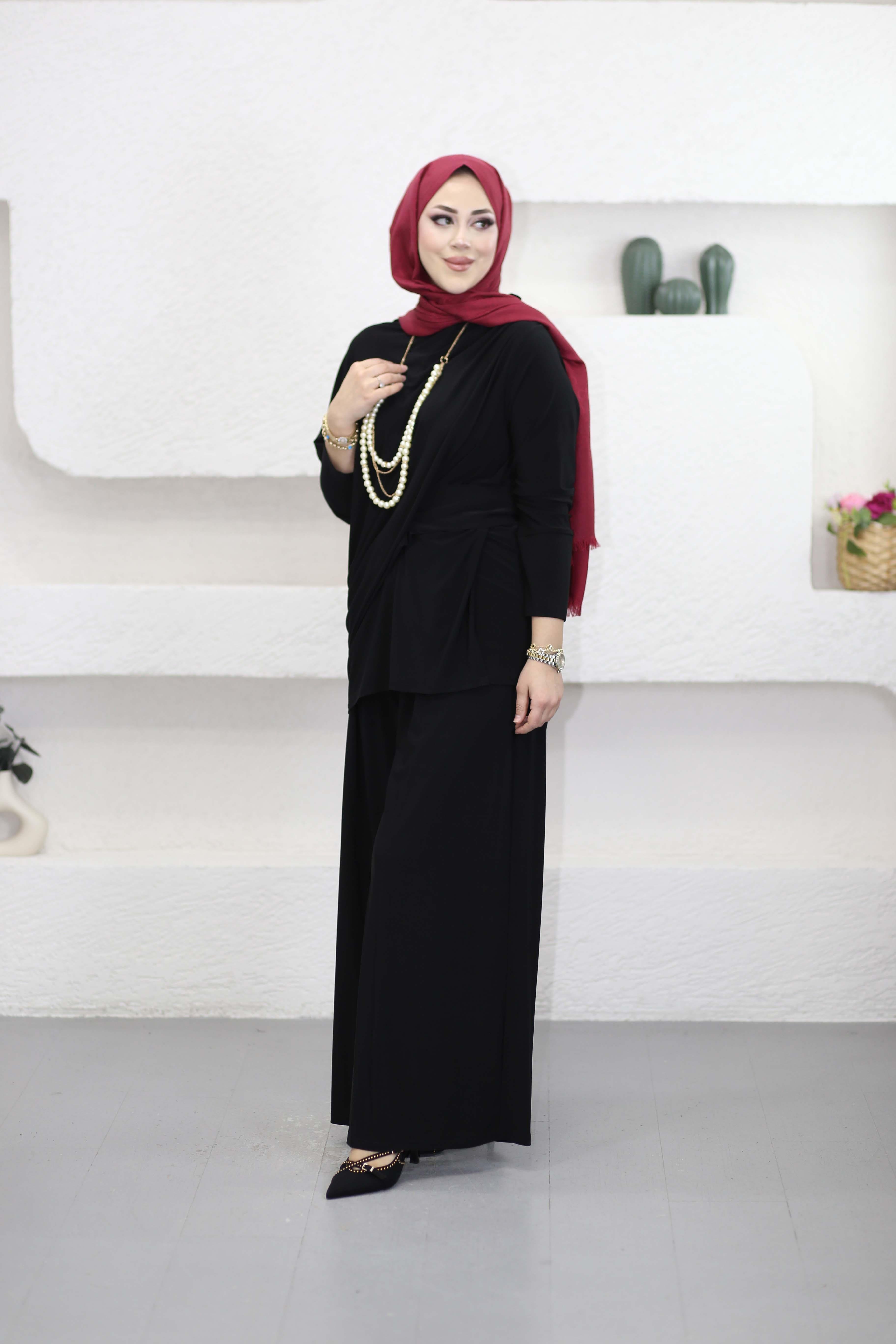Basıc İnci Takım Siyah 6556