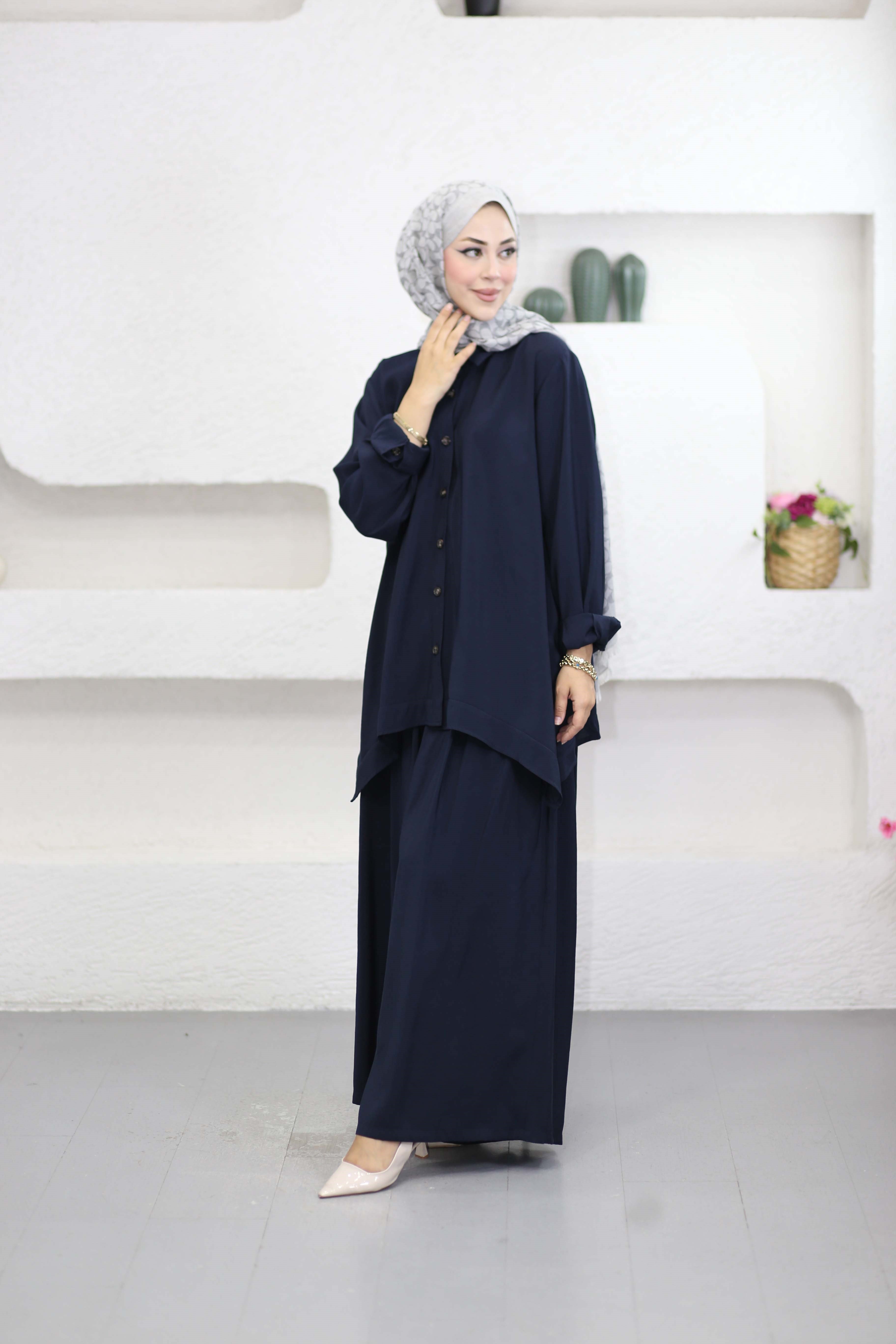 Nevra Takım Lacivert 9071