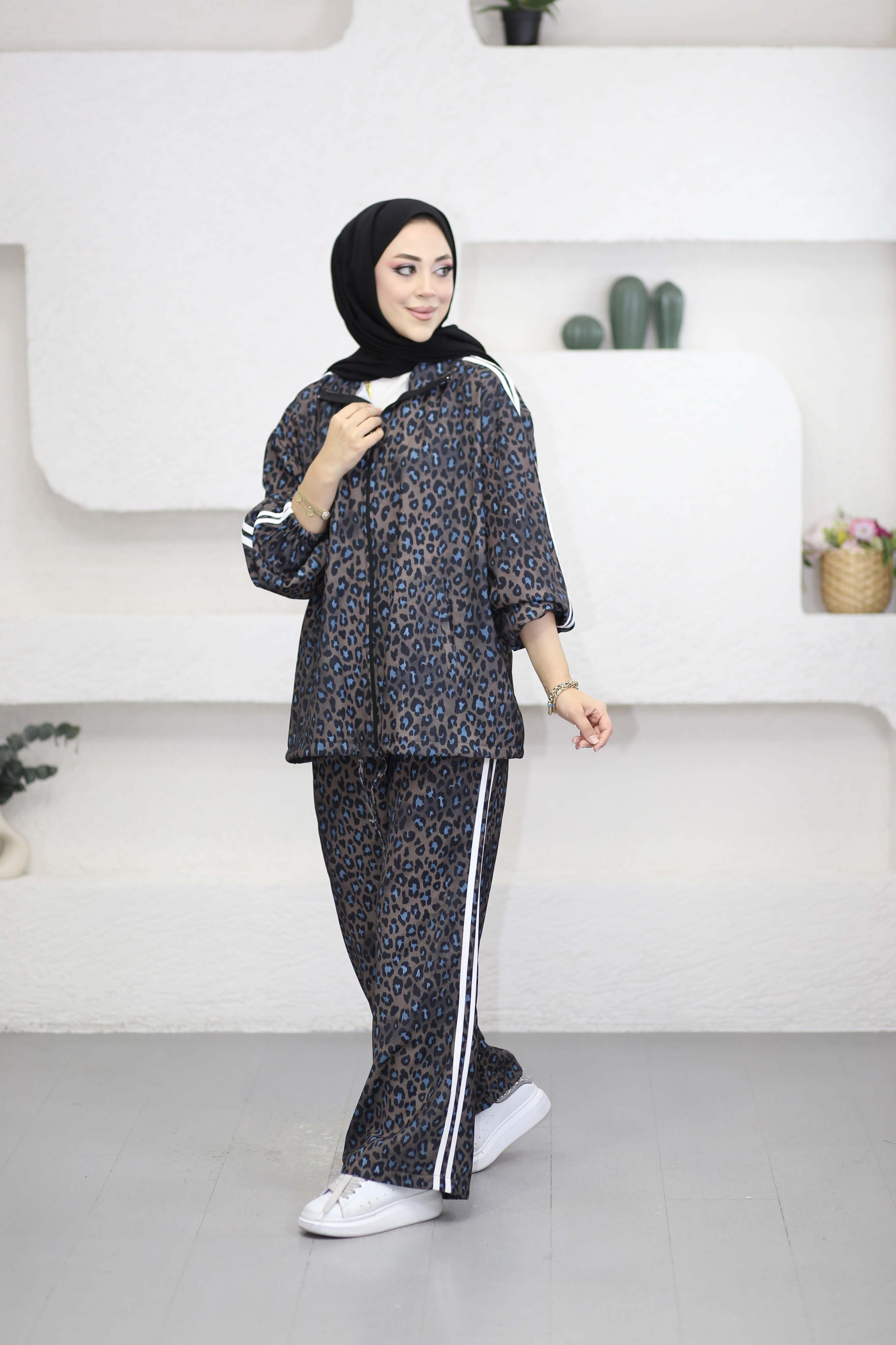 Leopar Takım Kahverengi 2939