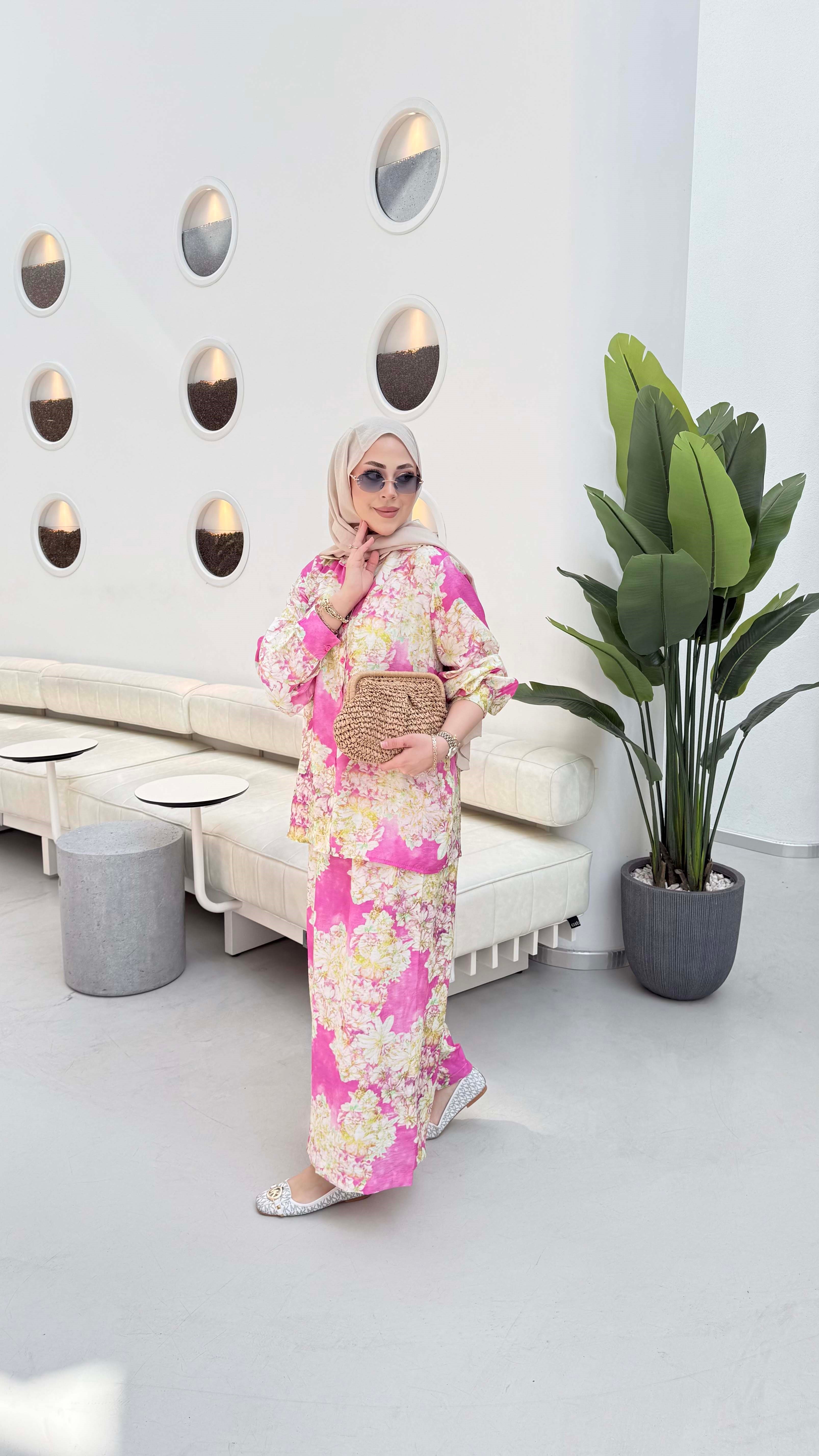 Alaçatı Takım Pembe 636