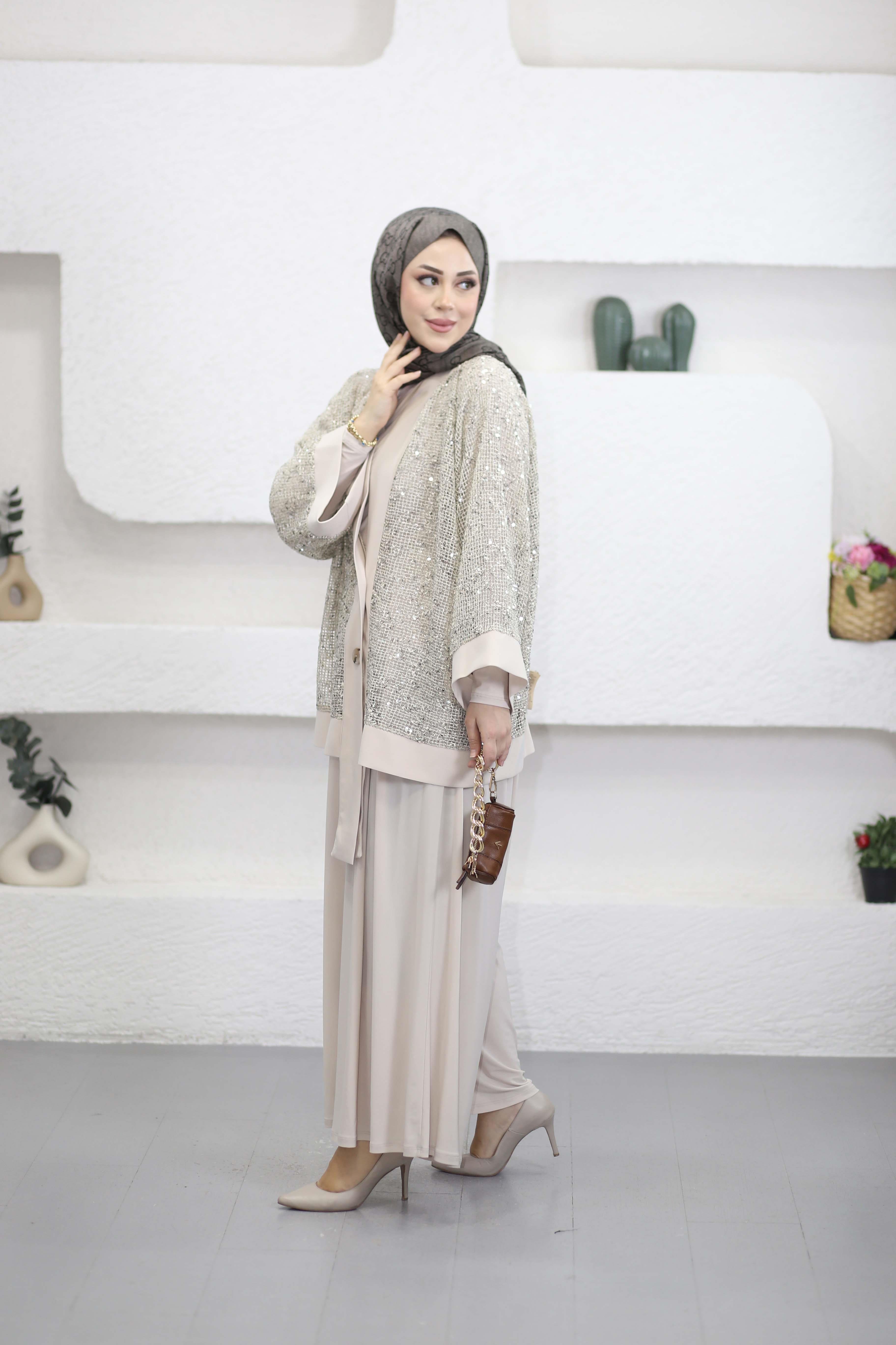 Premium Stil Takım Bej 6492