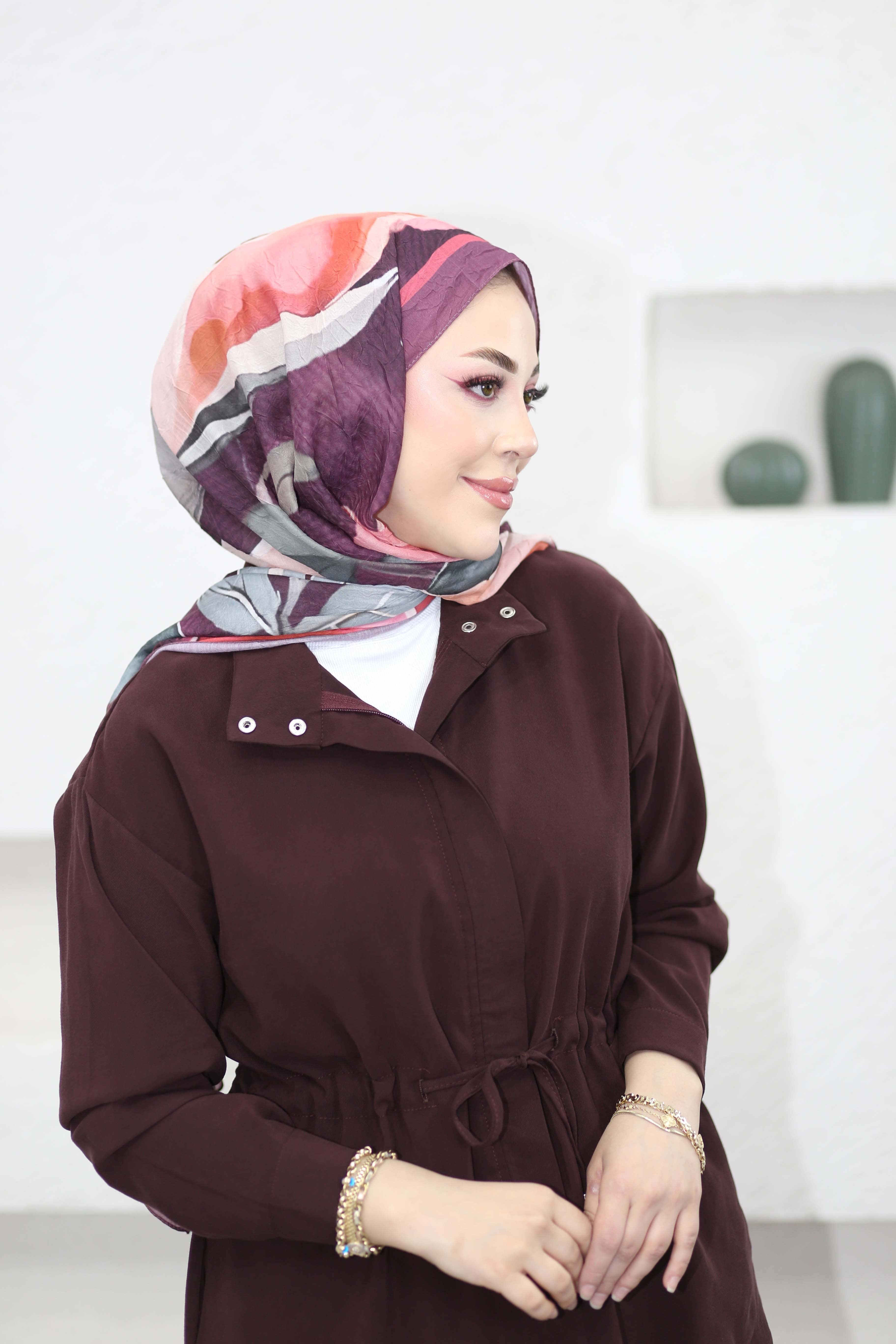 Beli Büzgülü Takım Bordo 1543