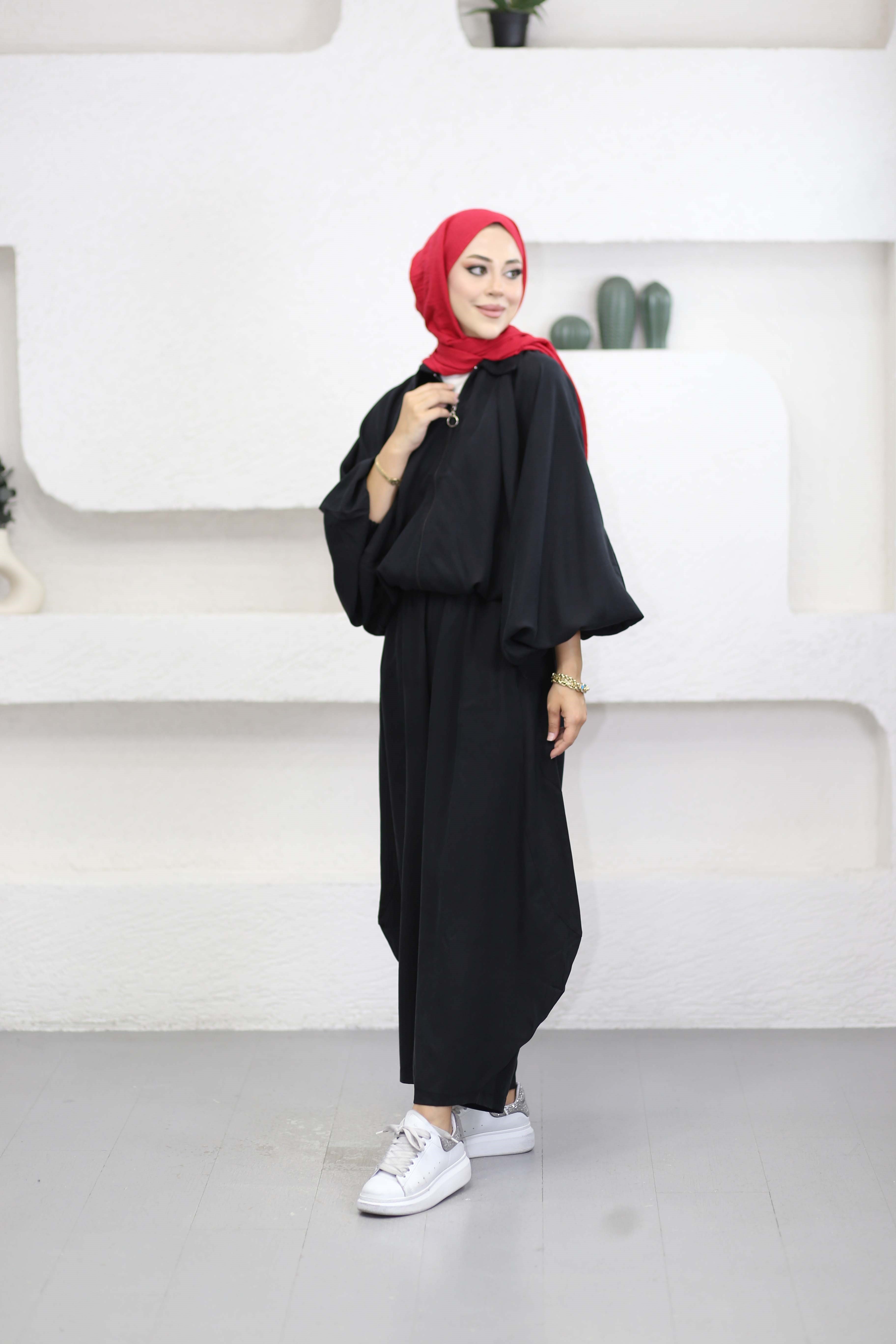 Ceketli Şalvar Takım Siyah 2434