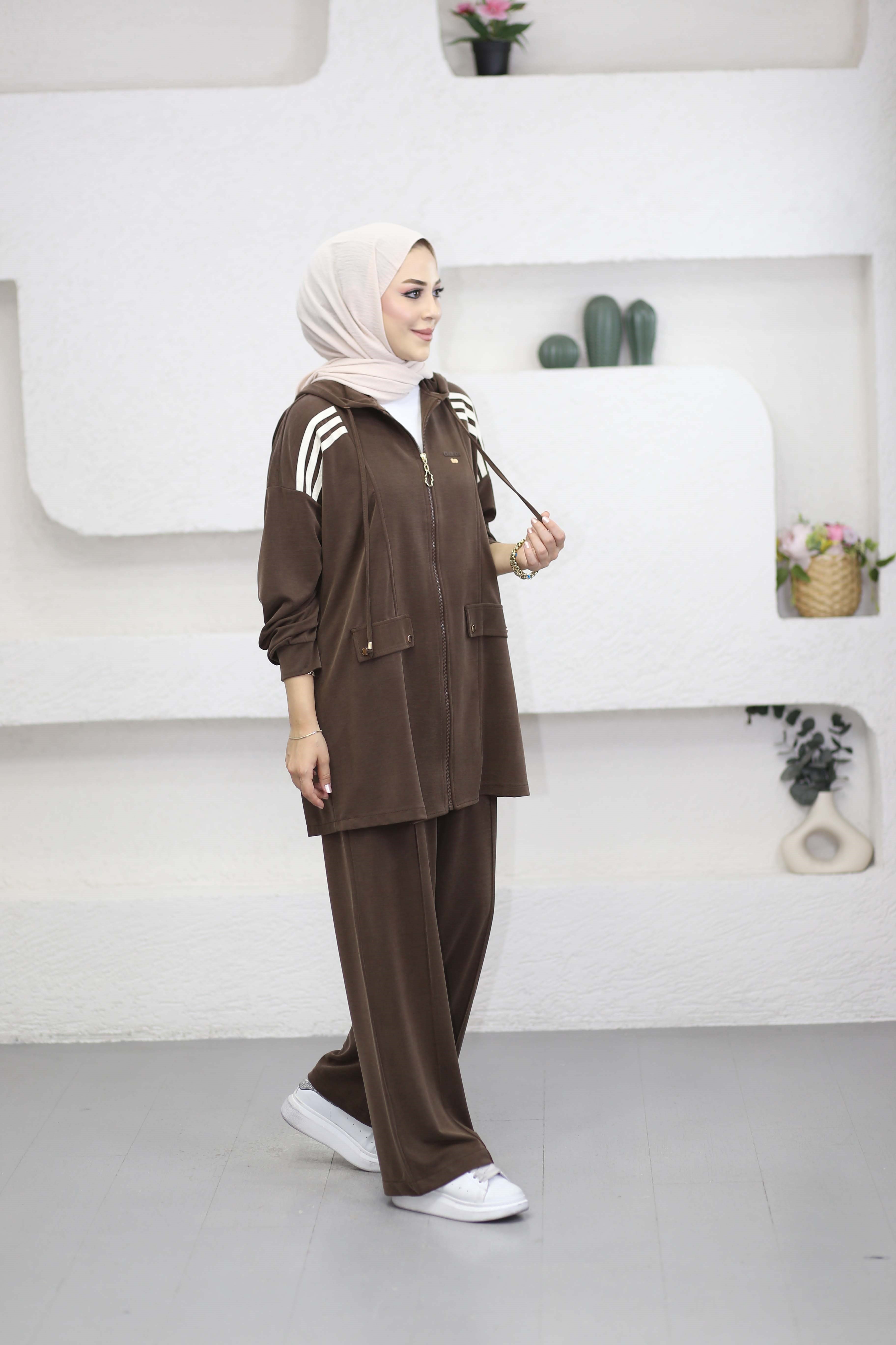 Girls Takım Kahverengi 3725