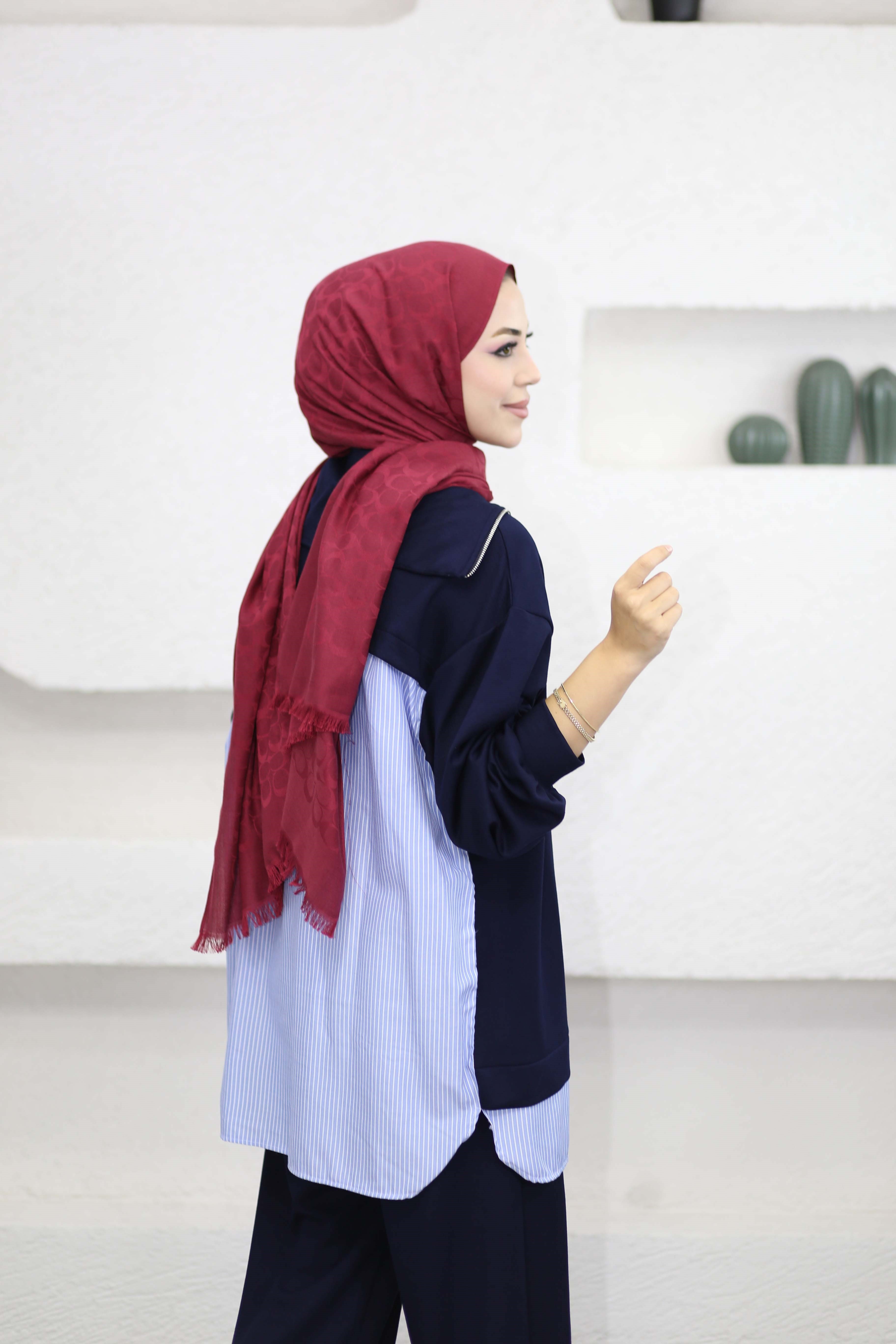 Yarım Fermuarlı İkili Takım Lacivert 3547