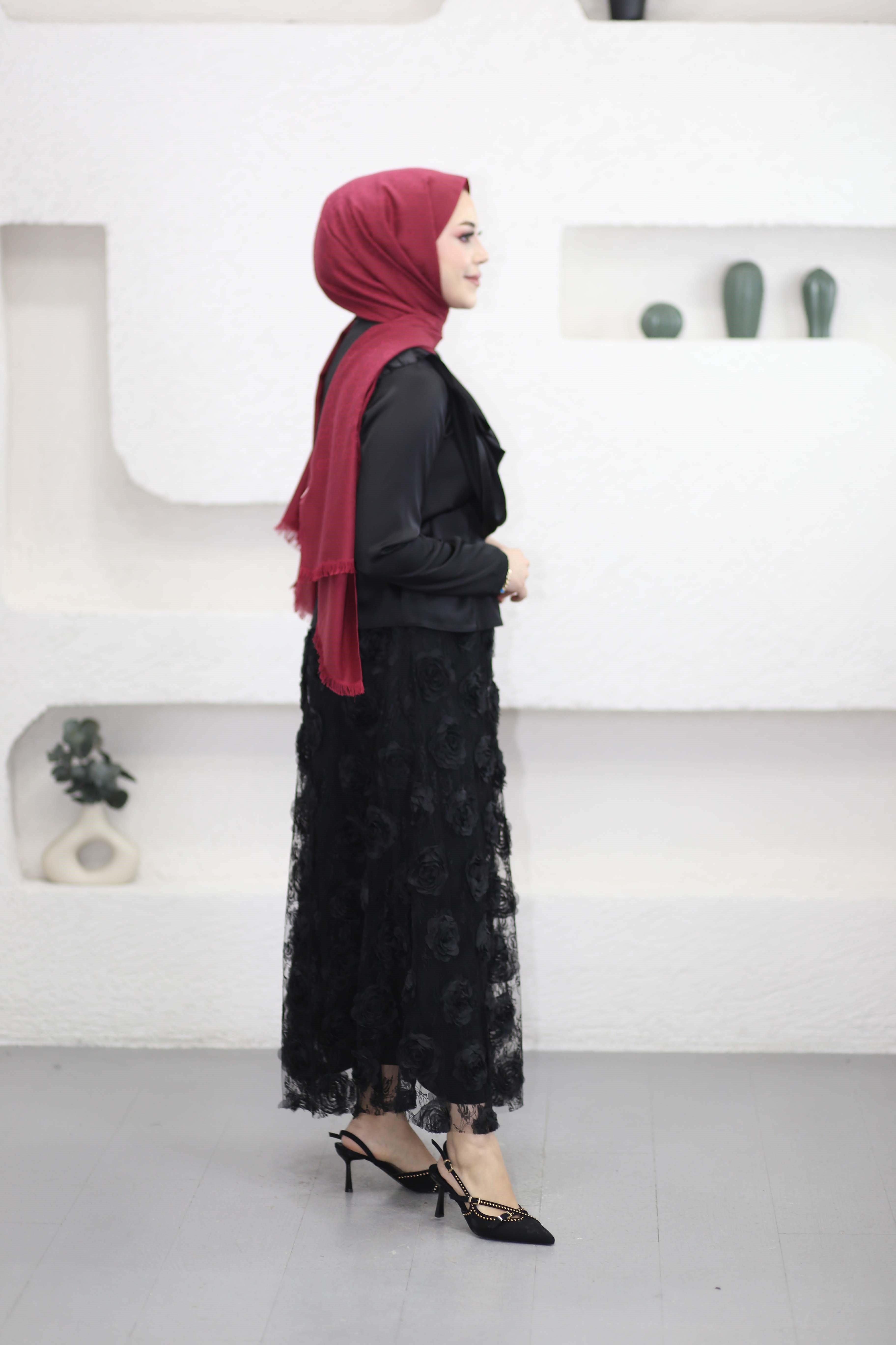 Gül Tasarım Takım Siyah 7346