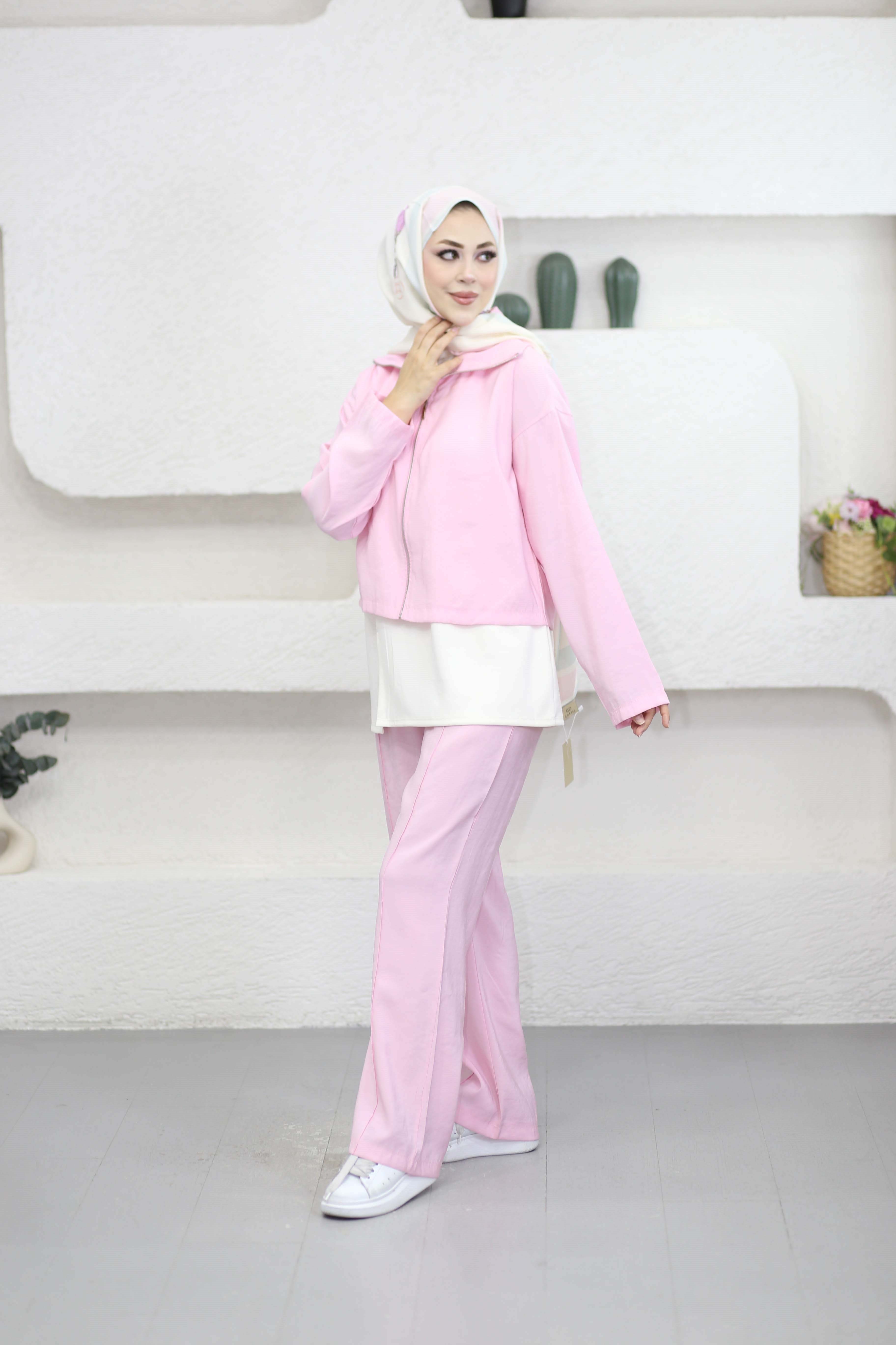 Penye İçlikli Takım Pembe 22881