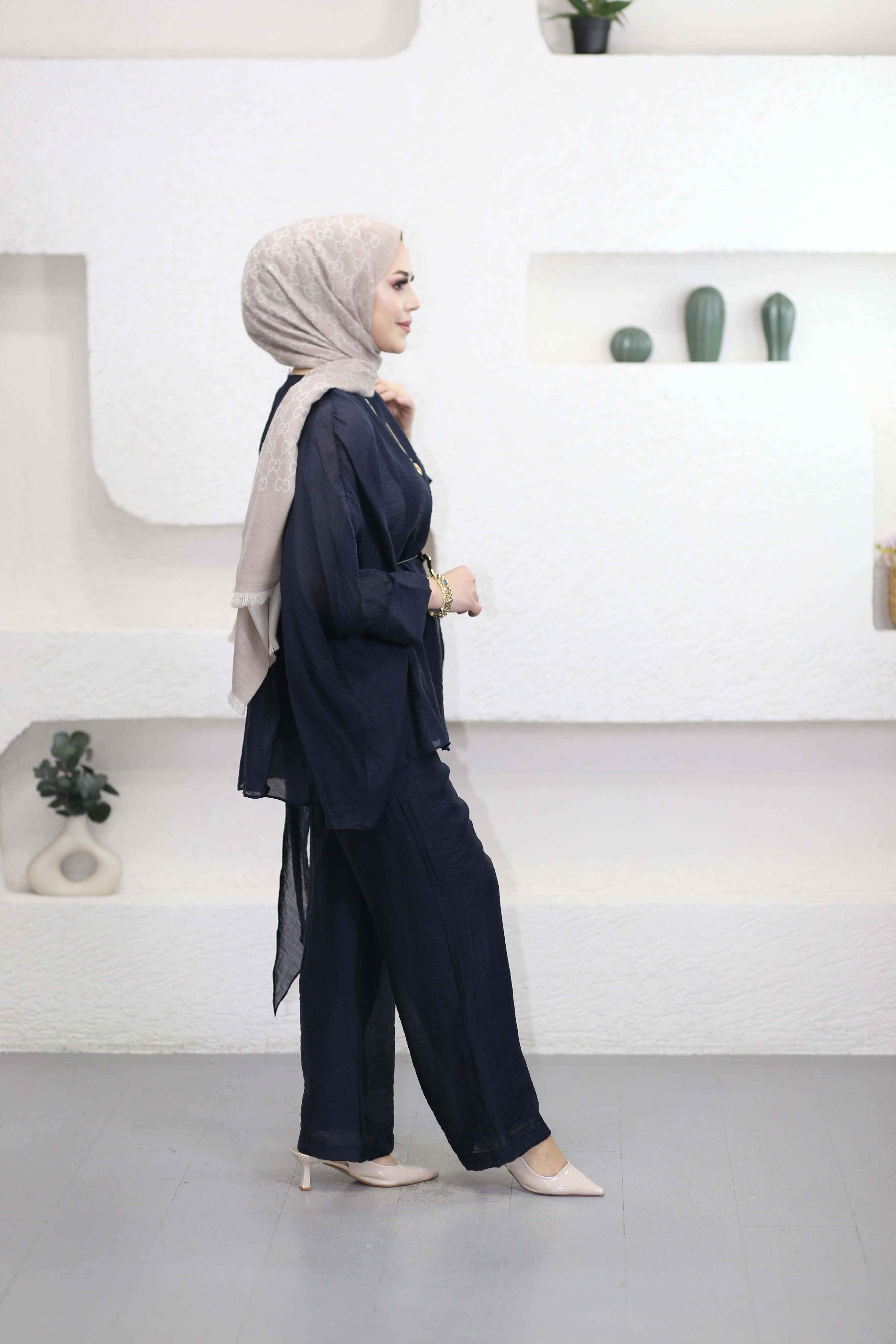 Asude Takım Lacivert 22858