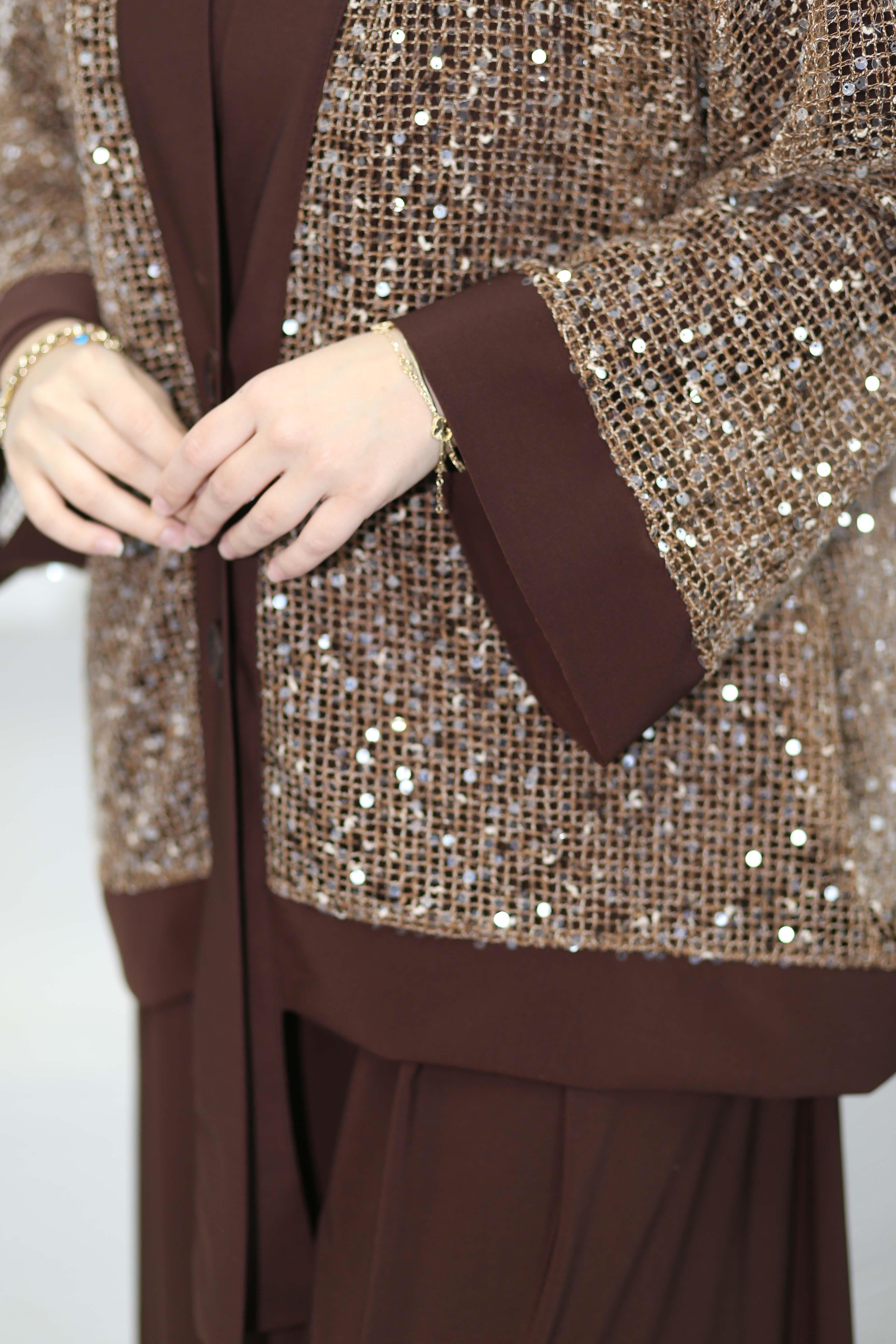 Premium Stil Takım Kahverengi 6492