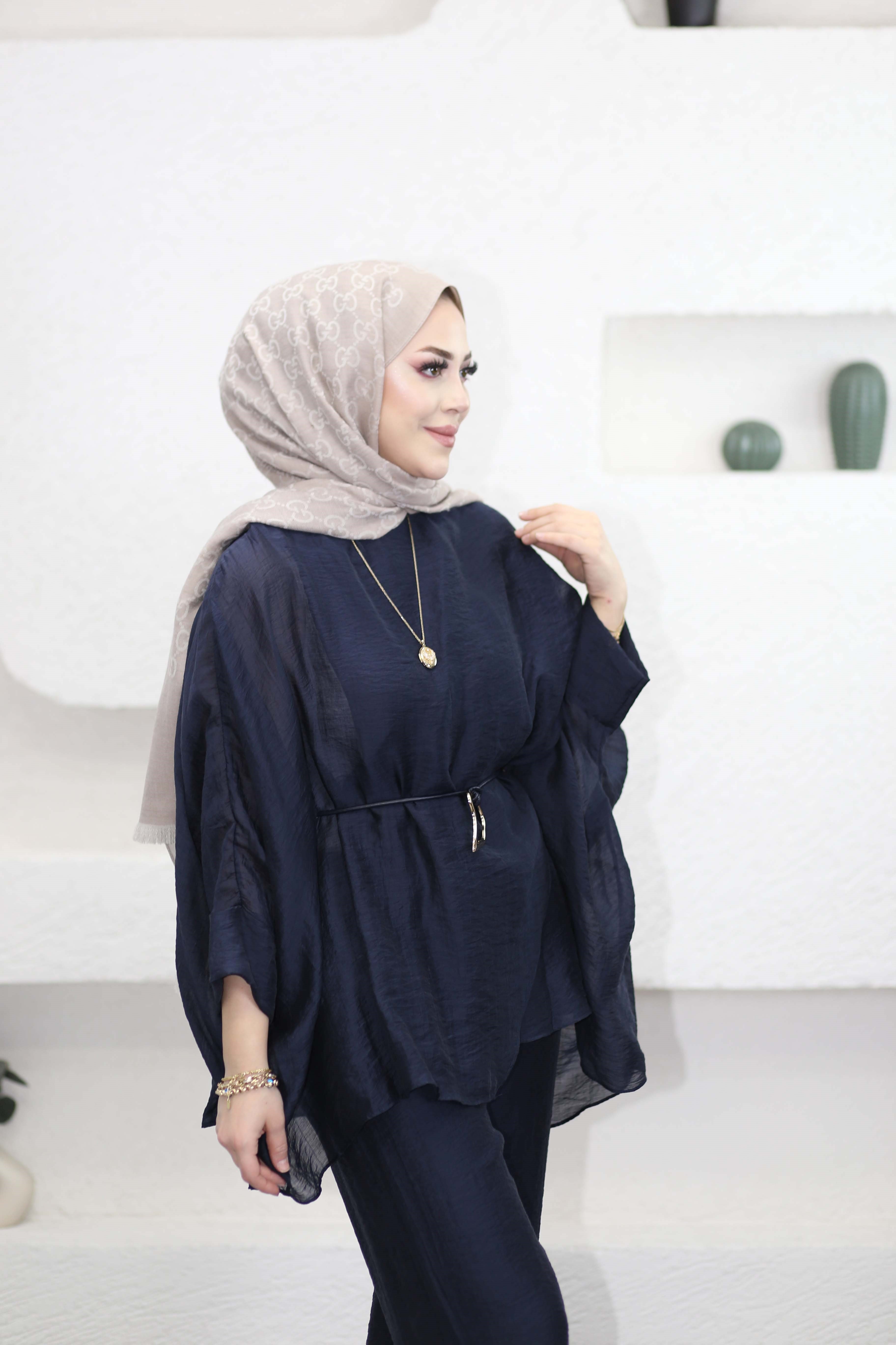 Asude Takım Lacivert 22858