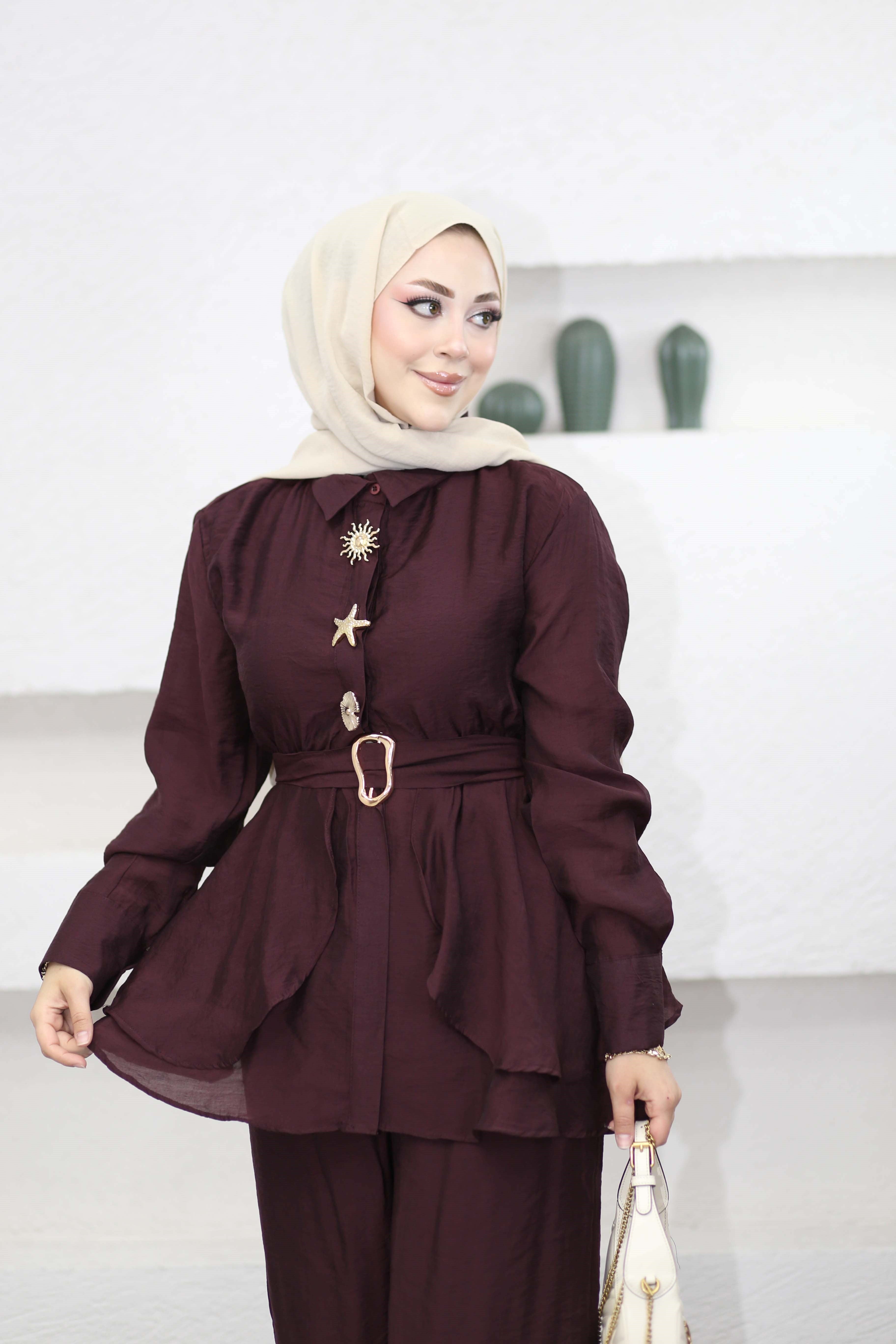 Jale Takım Bordo 038