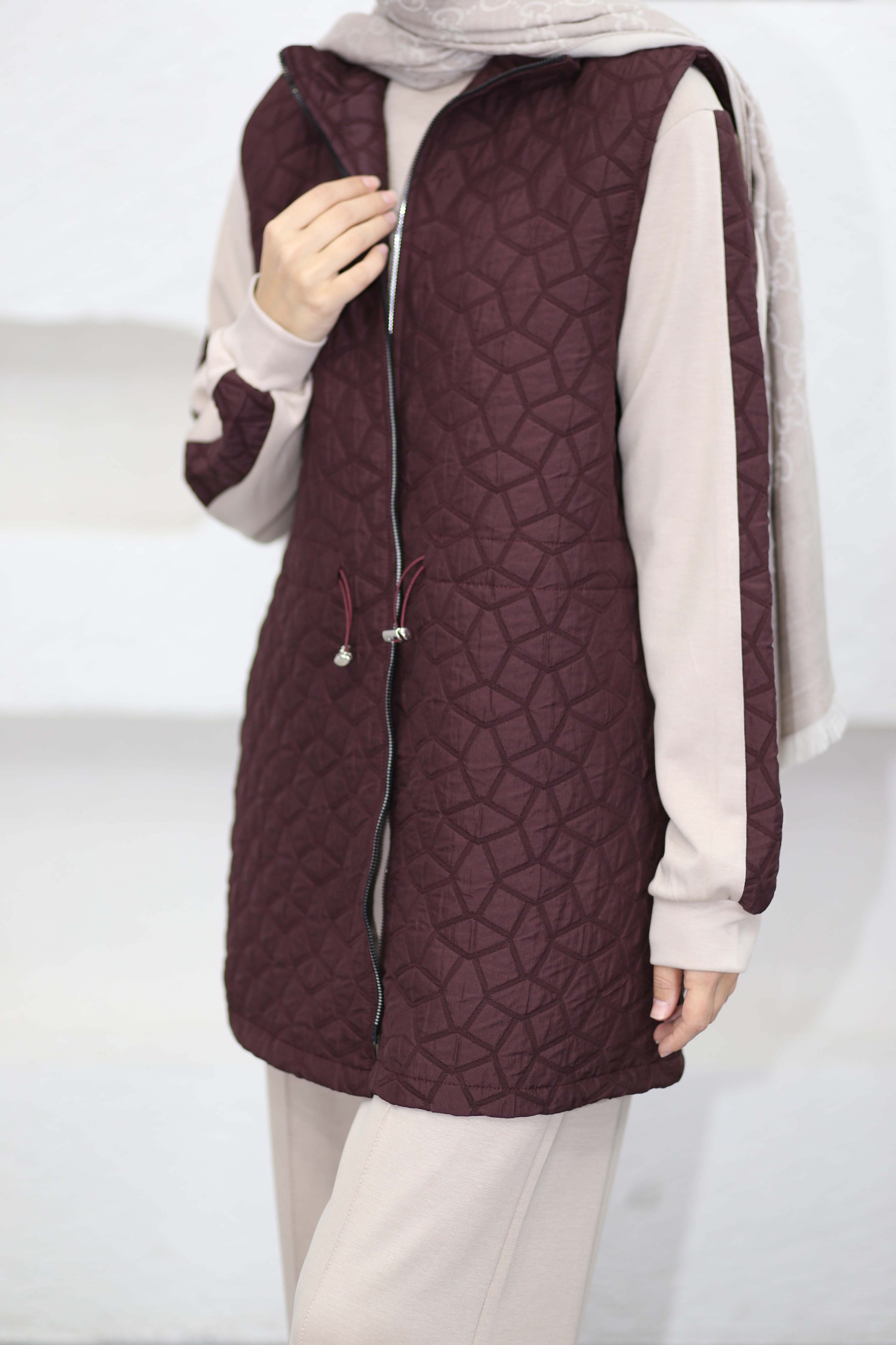 Yelekli Spor Takım Bordo 4046