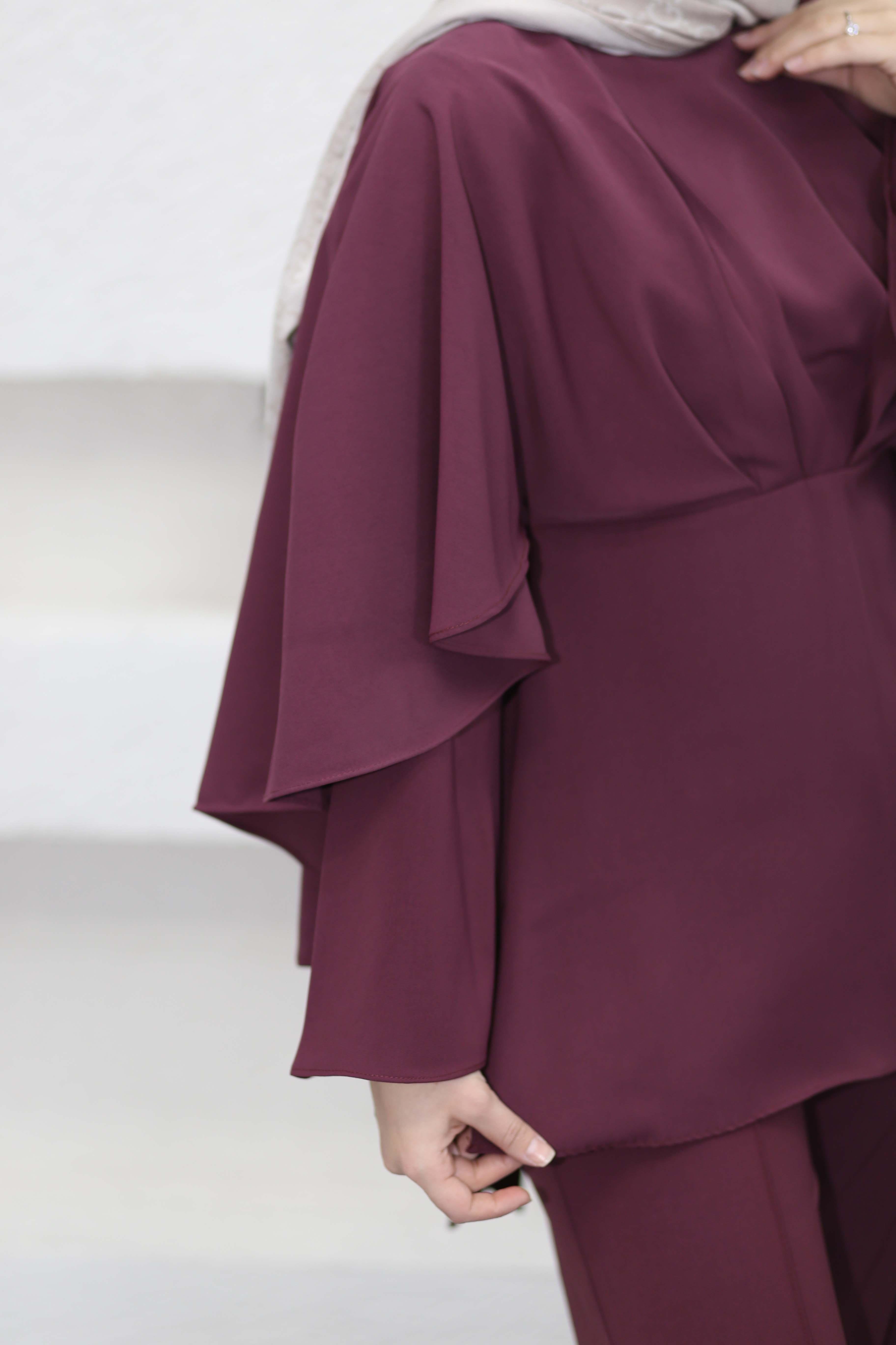 Aysa Pelerinli Takım Mürdüm 2358
