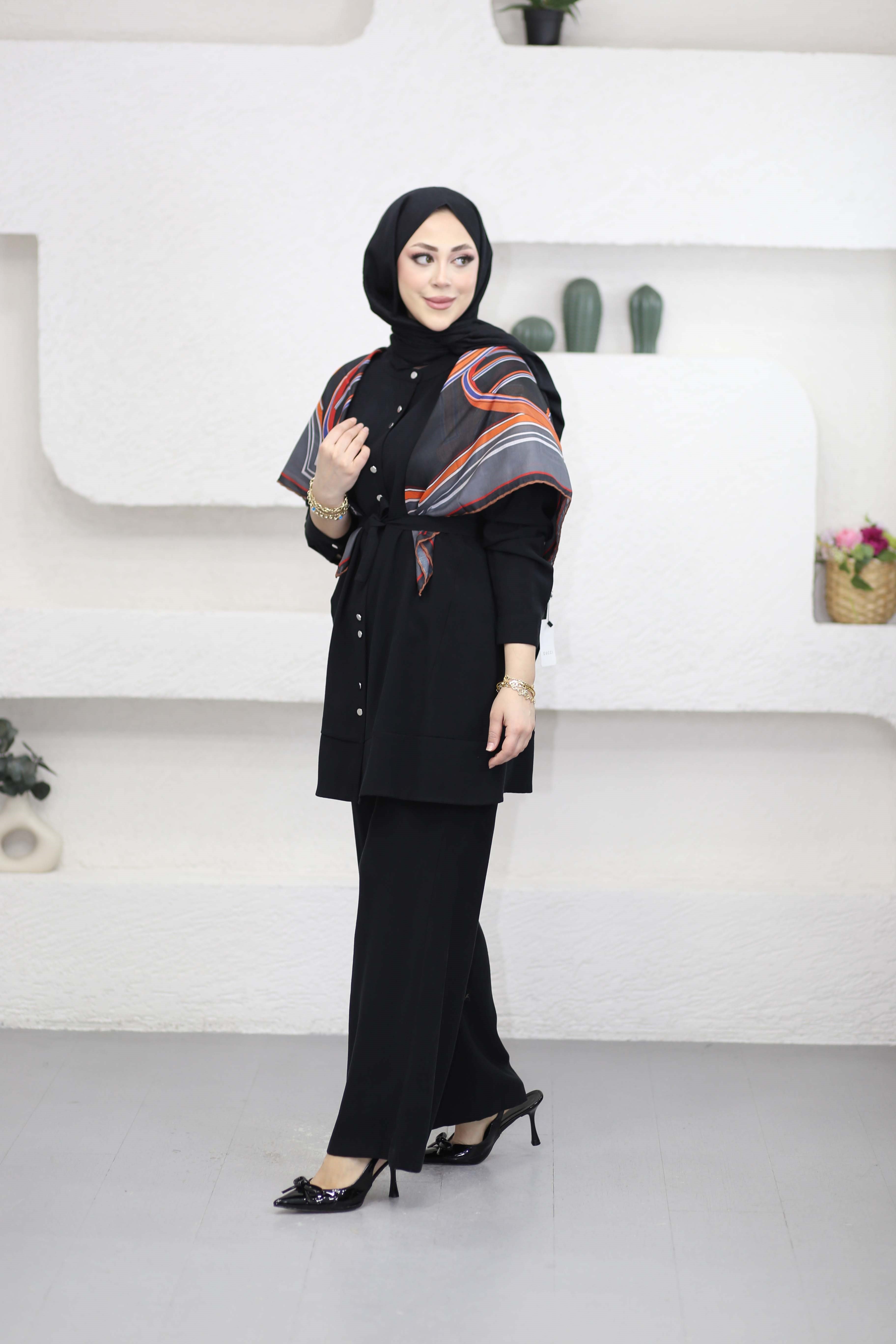 Aslı Takım Siyah 7532