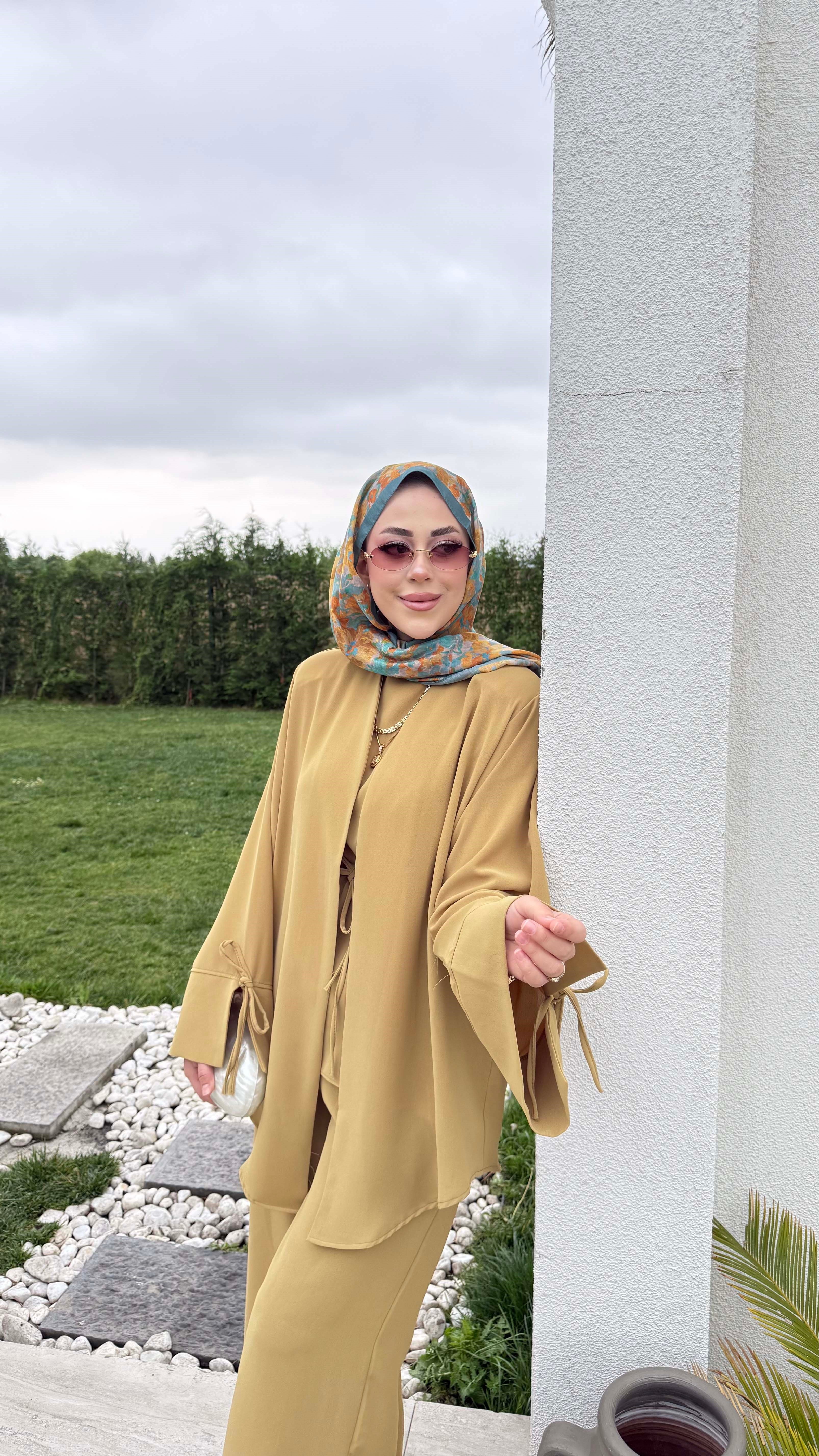 Üçlü Ceket Takım Yağ Yeşili 3014