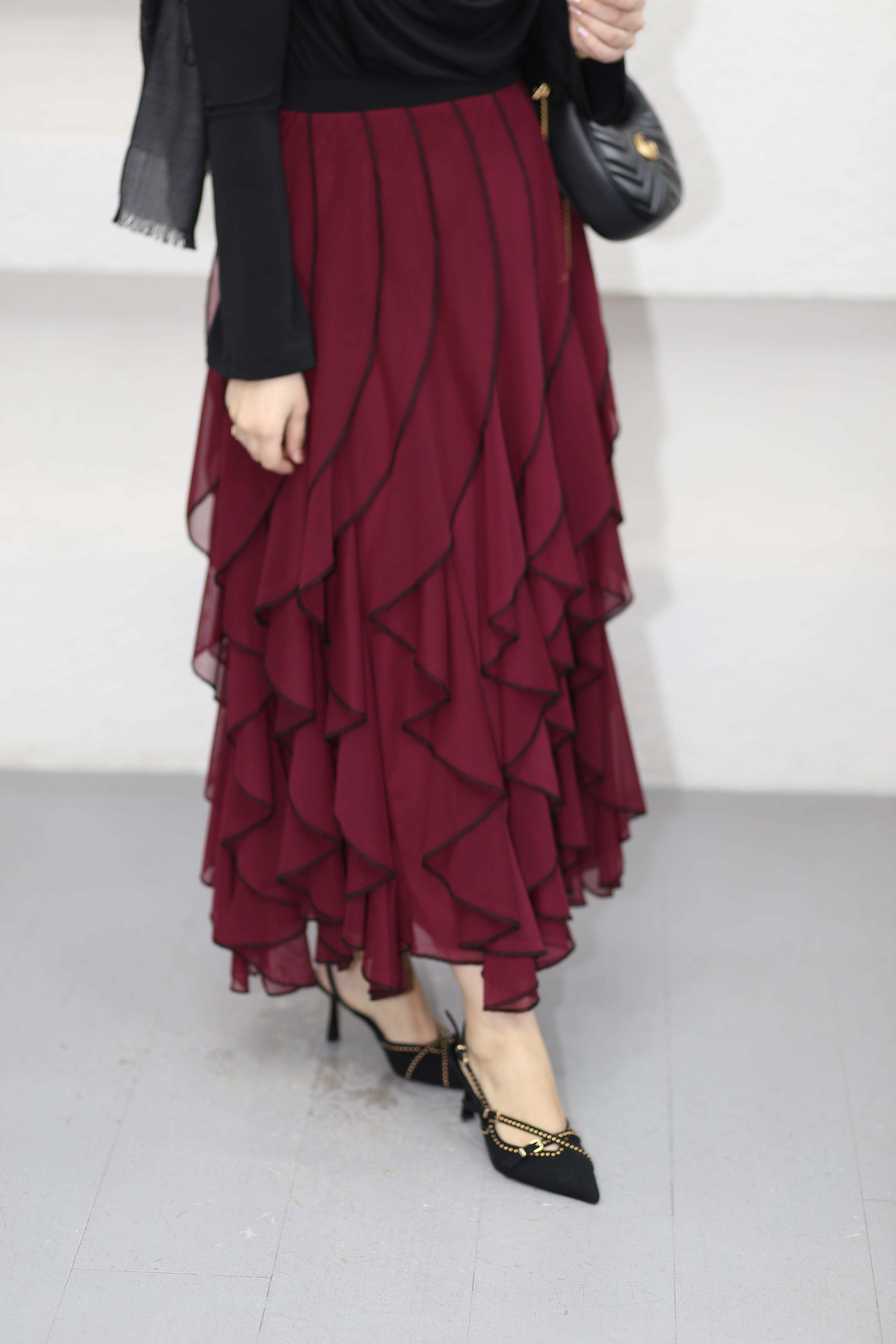 Mabel Etekli Takım Bordo 7273