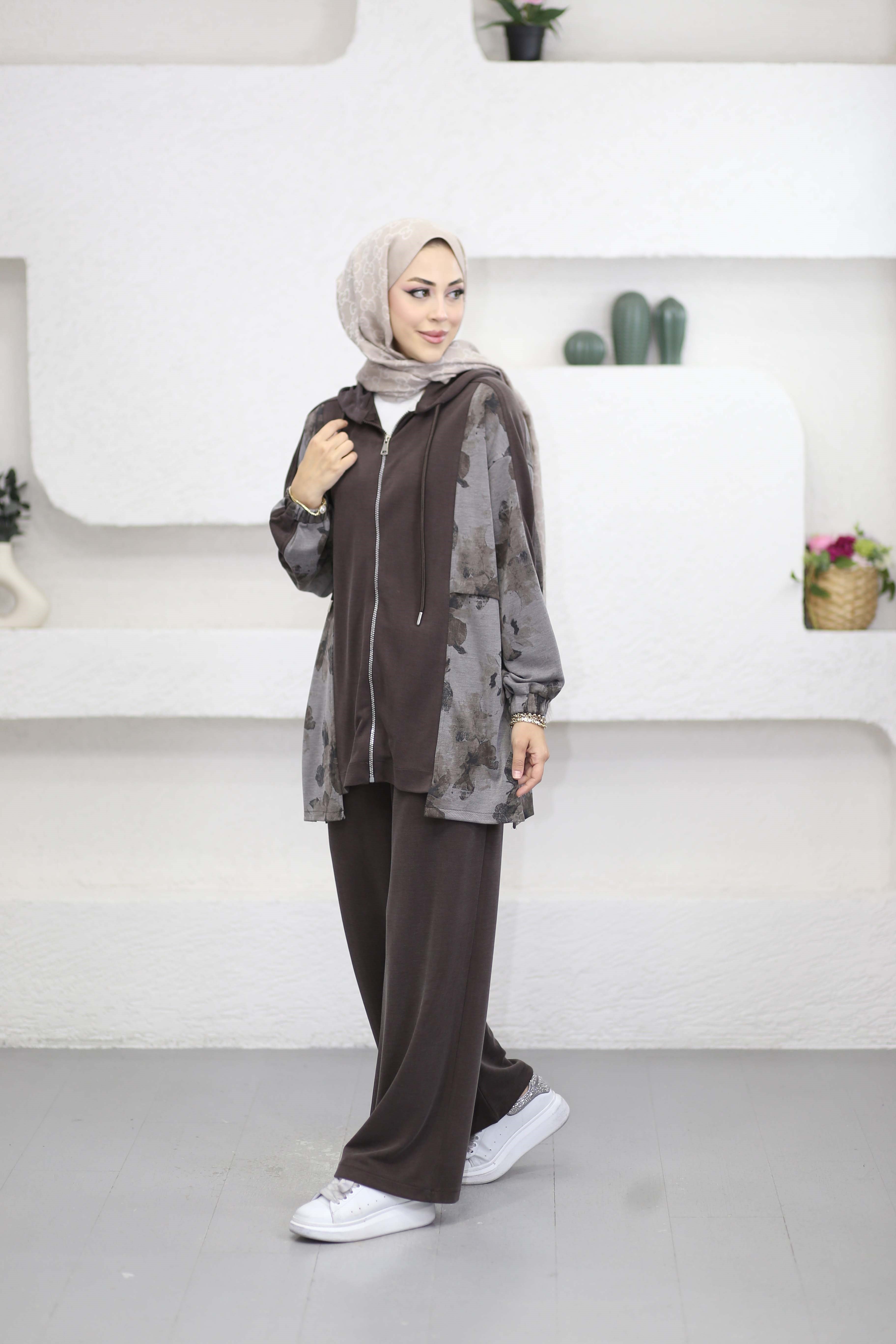 Zeynep Takım Kahverengi 70081