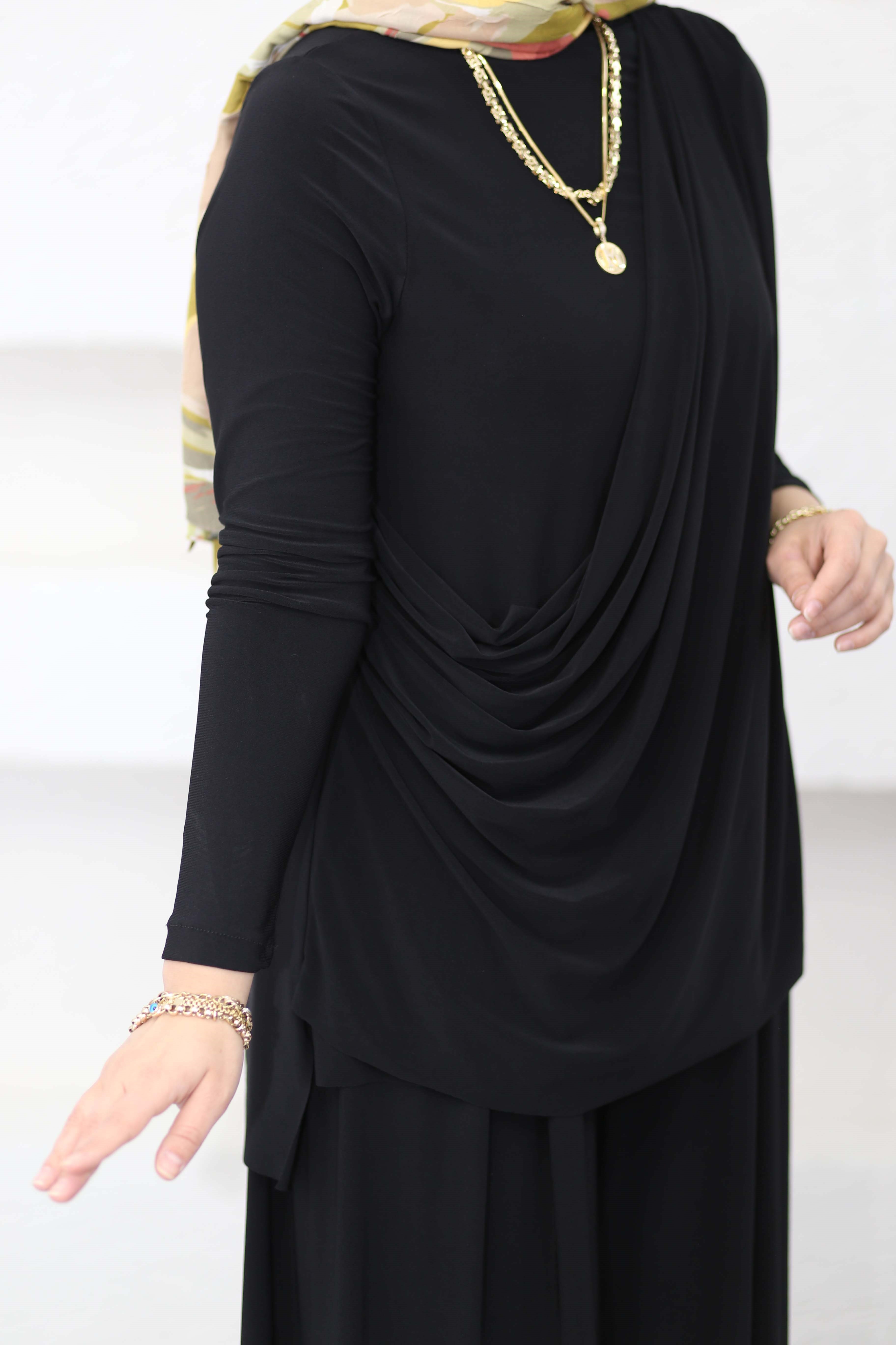 Asude Sandy Takım Siyah 0947