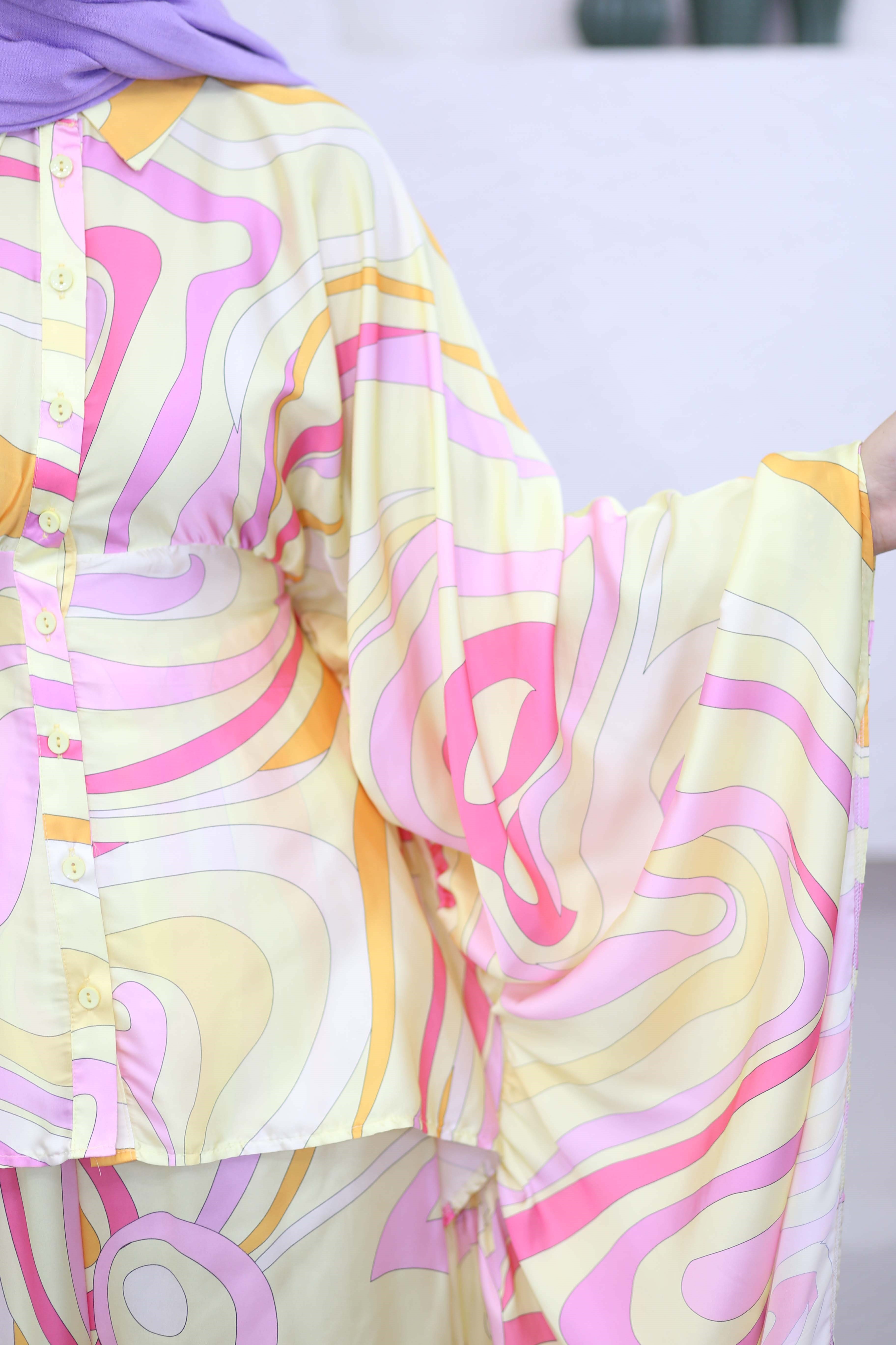 Angels Abaya Takım Sarı 0101