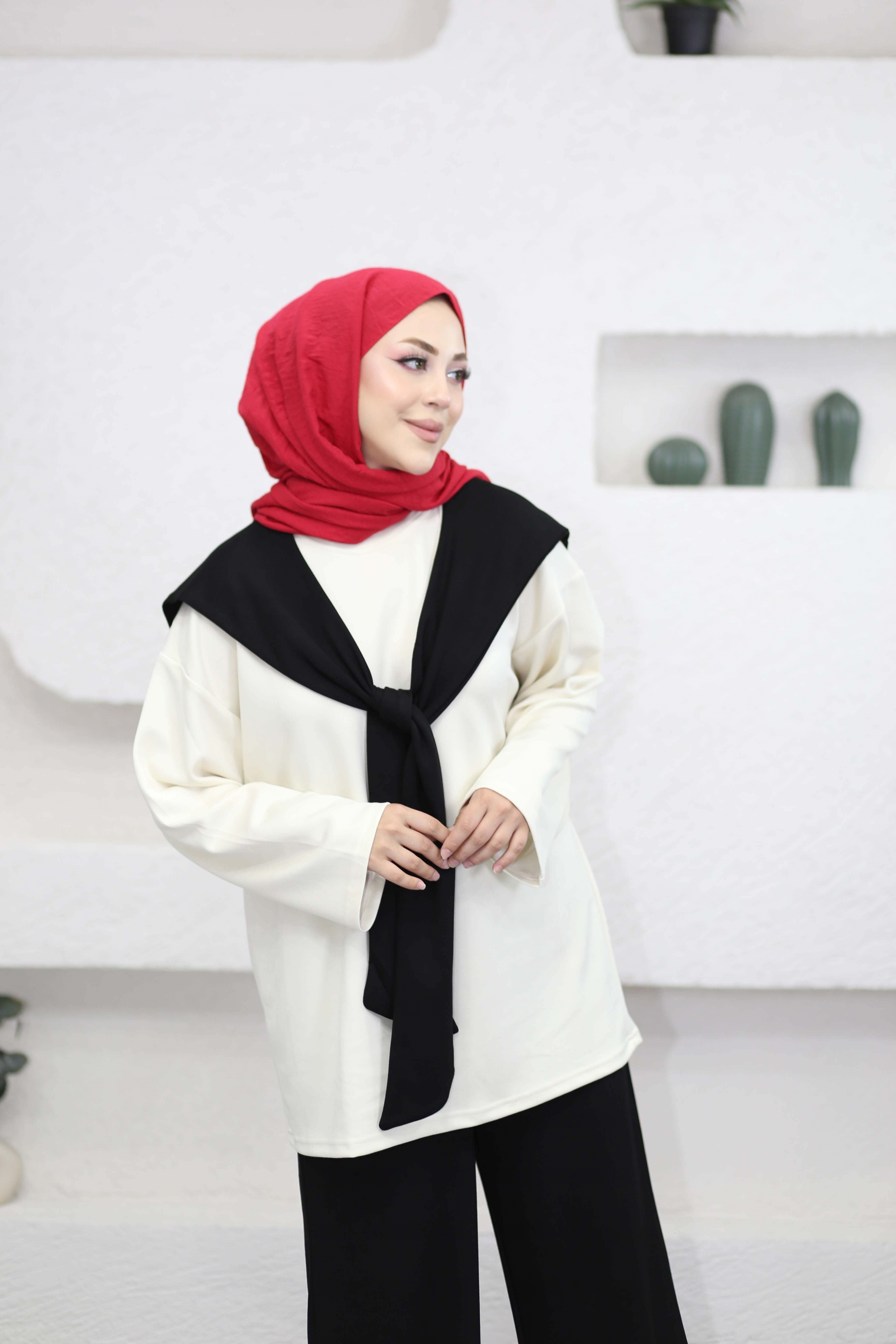 Atkılı Basıc Takım Siyah 9081