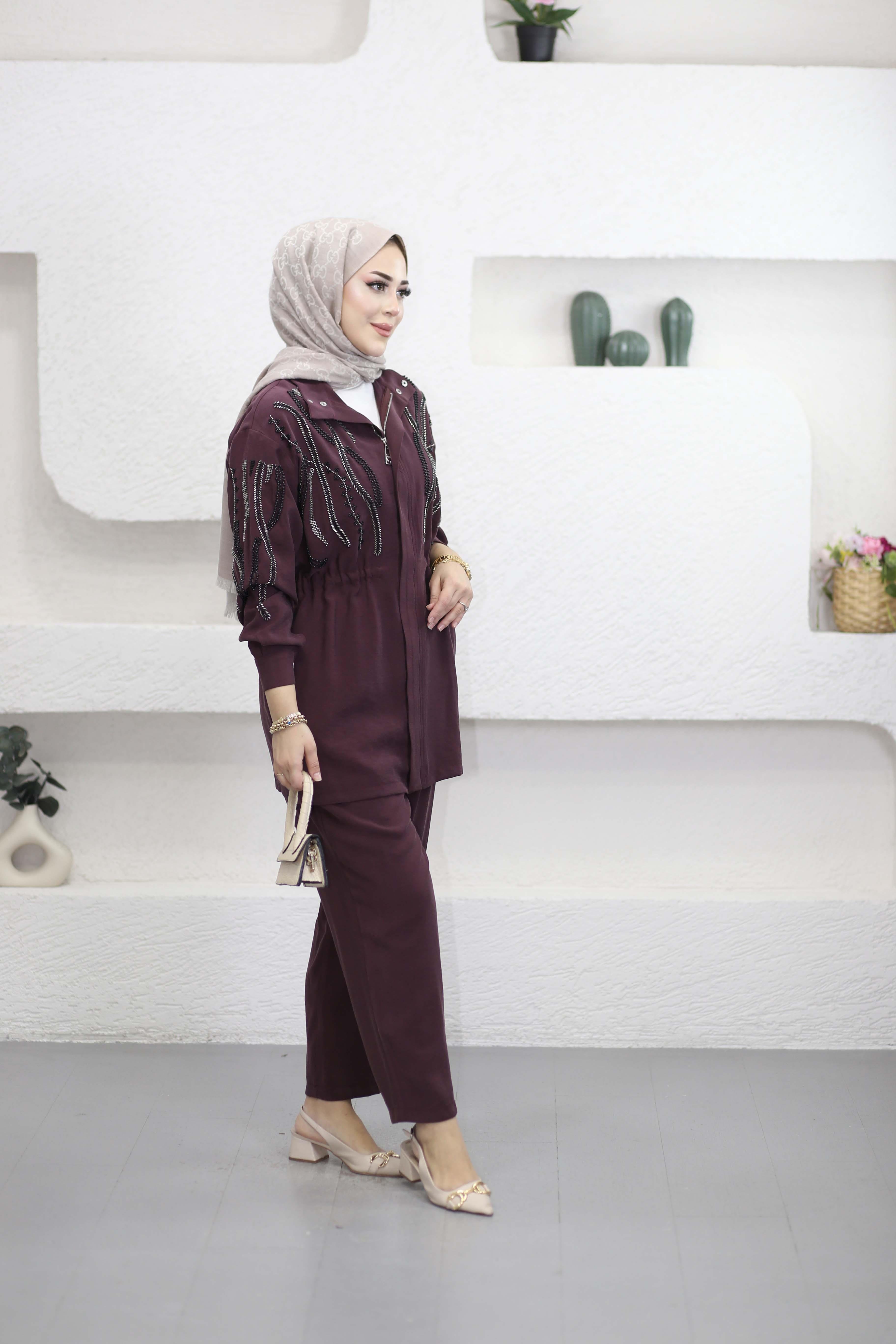 Sarmaşık Takım Bordo 1465