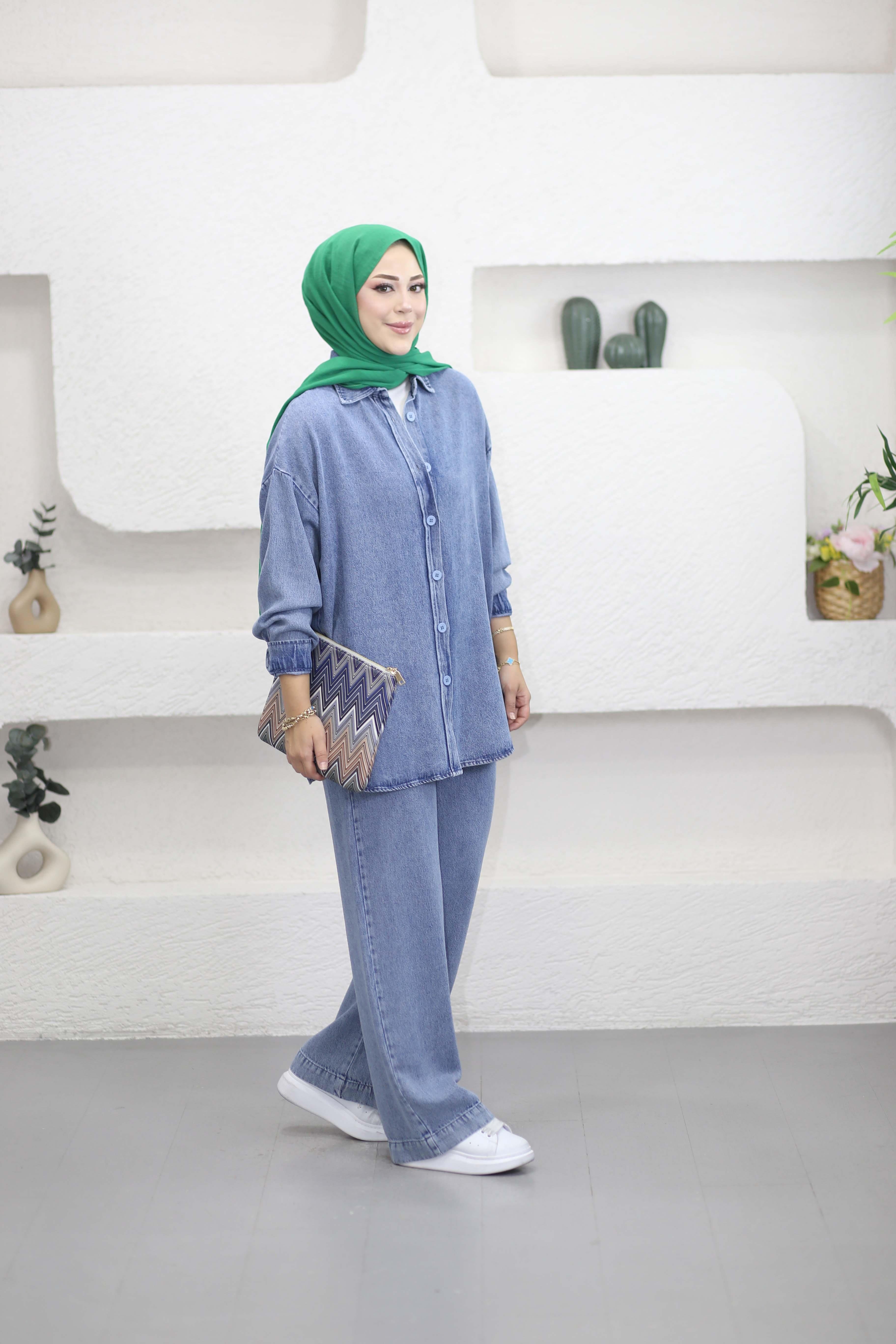 Sena Denim Takım Açık Mavi 7415