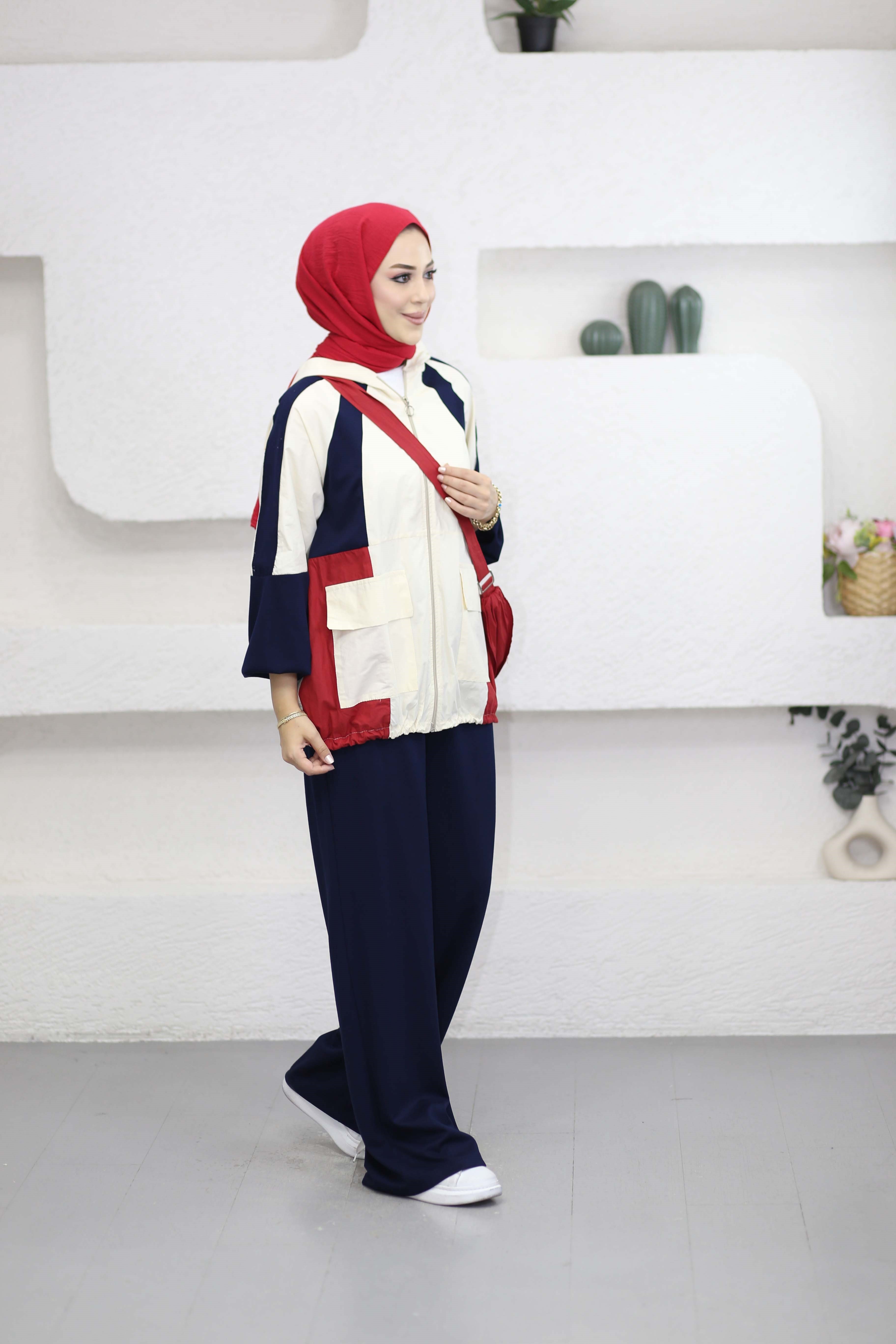 Çantalı Basıc Takım Lacivert 8620