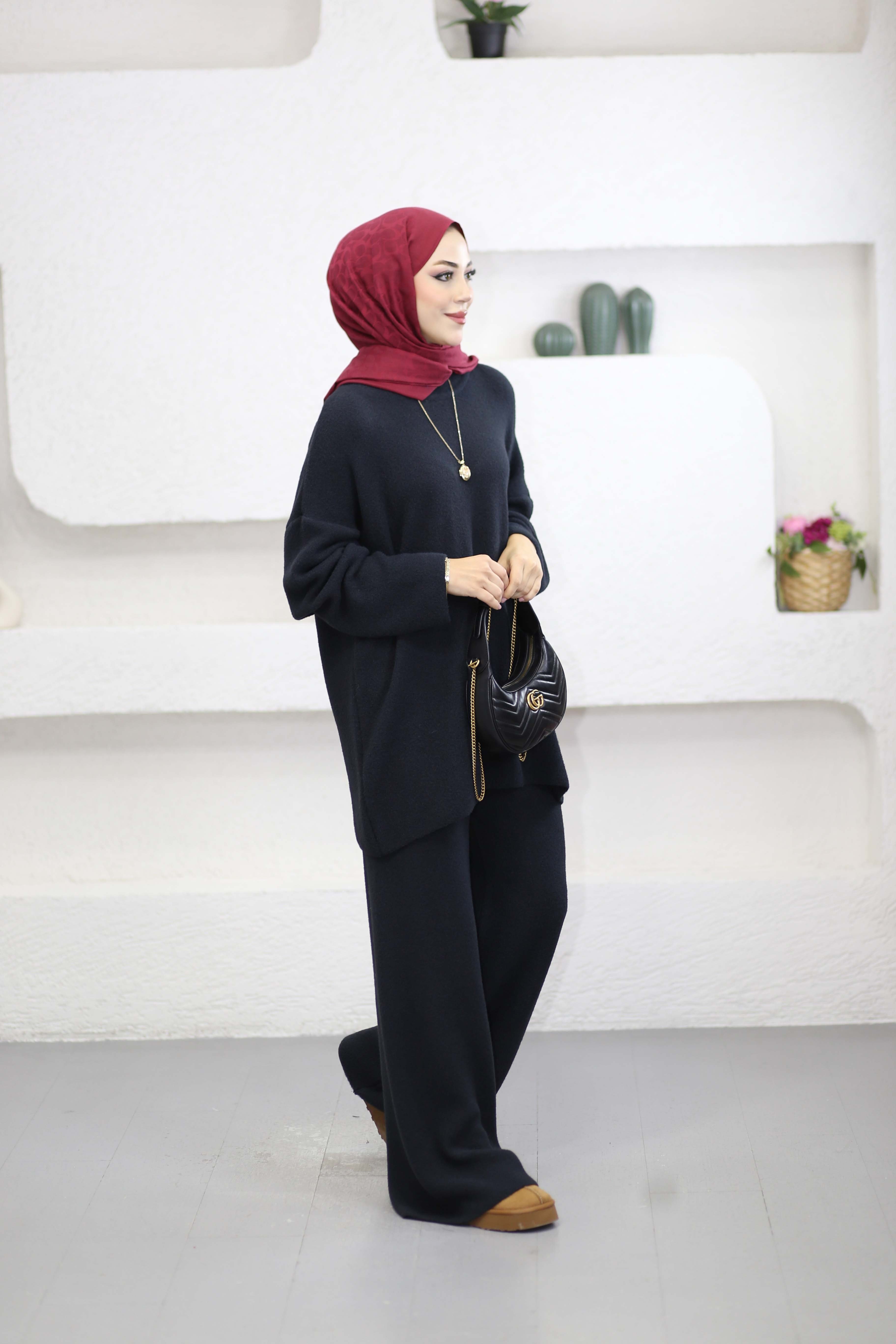 Dilşah Angora Takım Siyah 25650