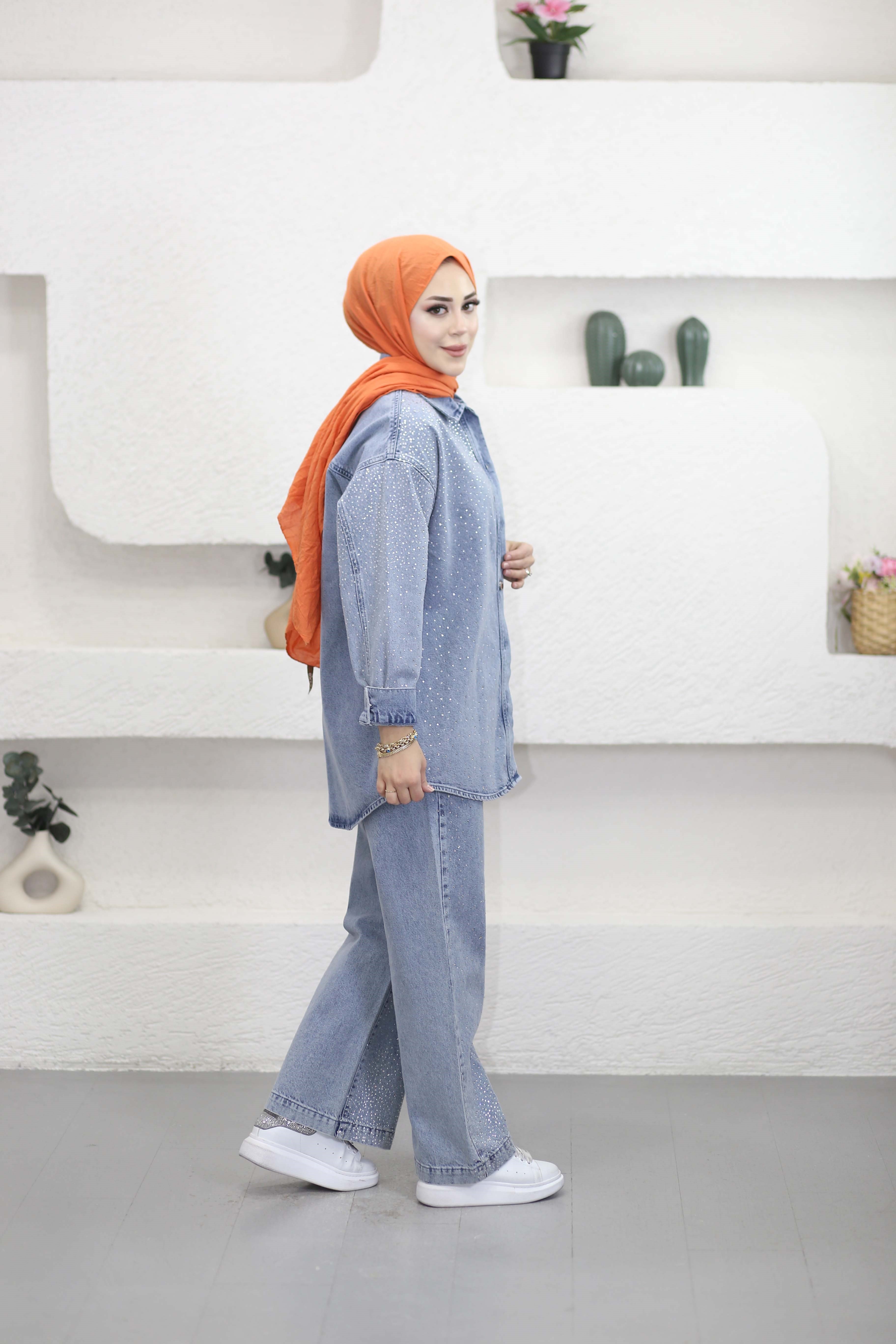 Denim Shine Takım Açık Mavi 7469