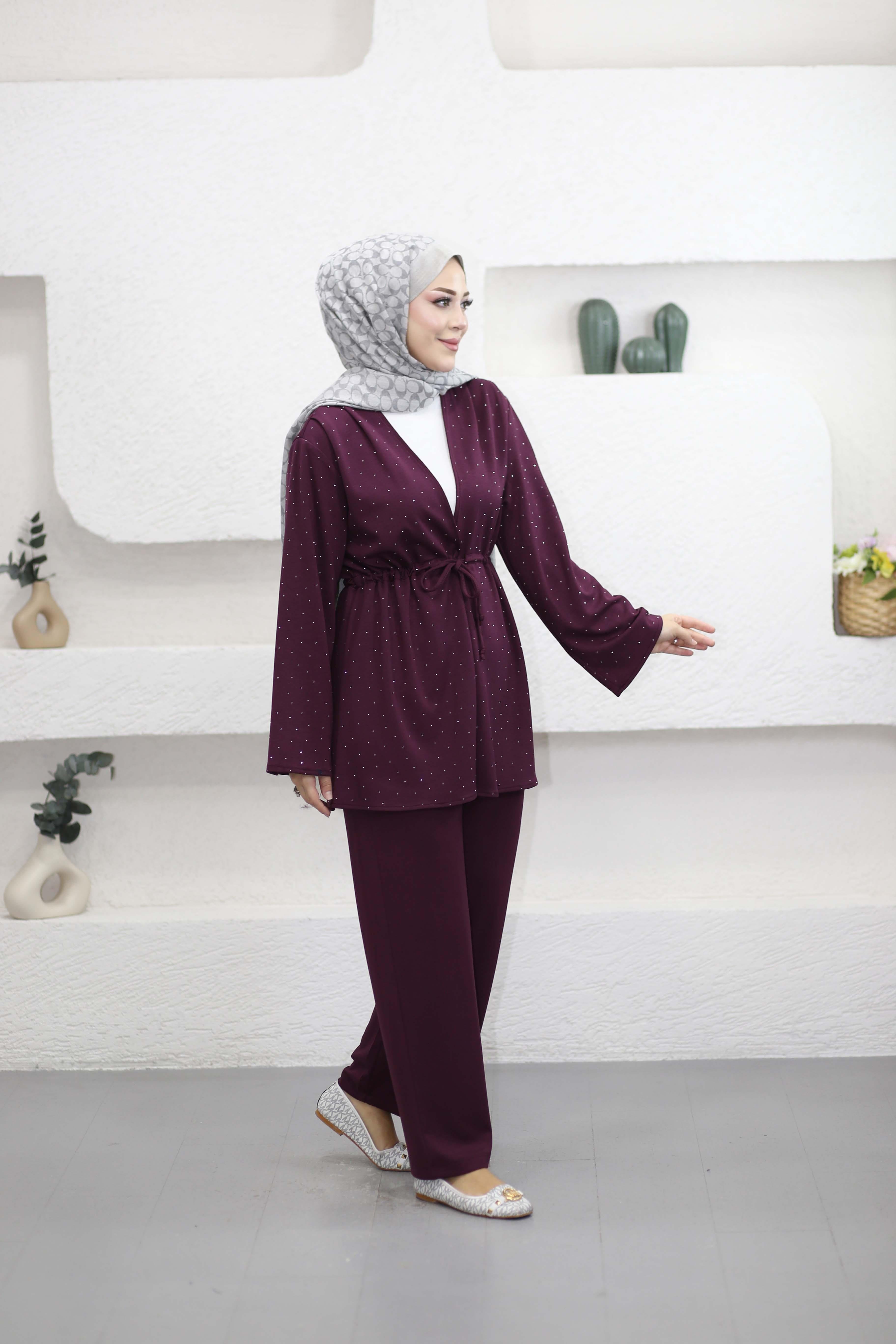 Maria Takım Bordo 1039