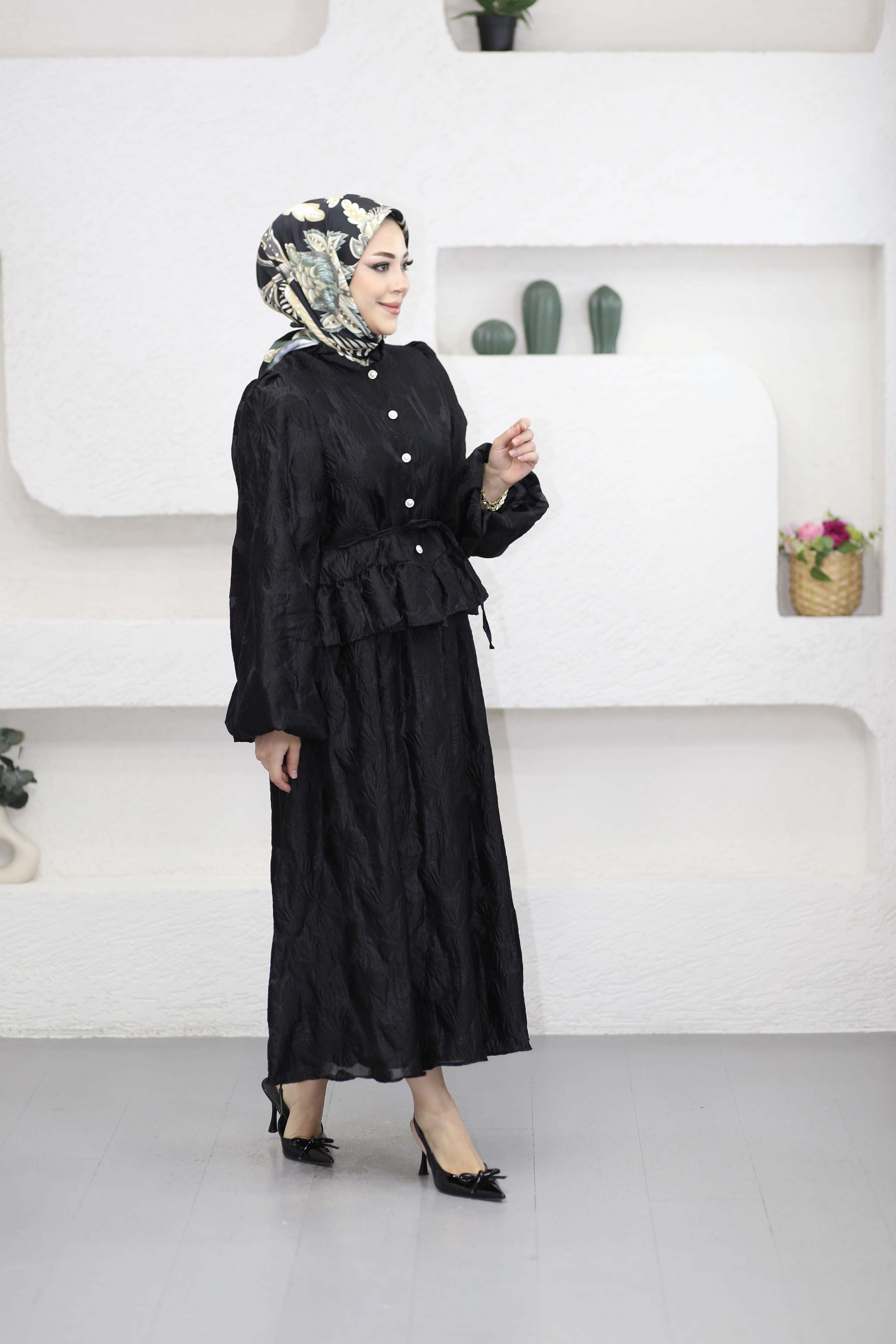 Manolya Takım Siyah 5656