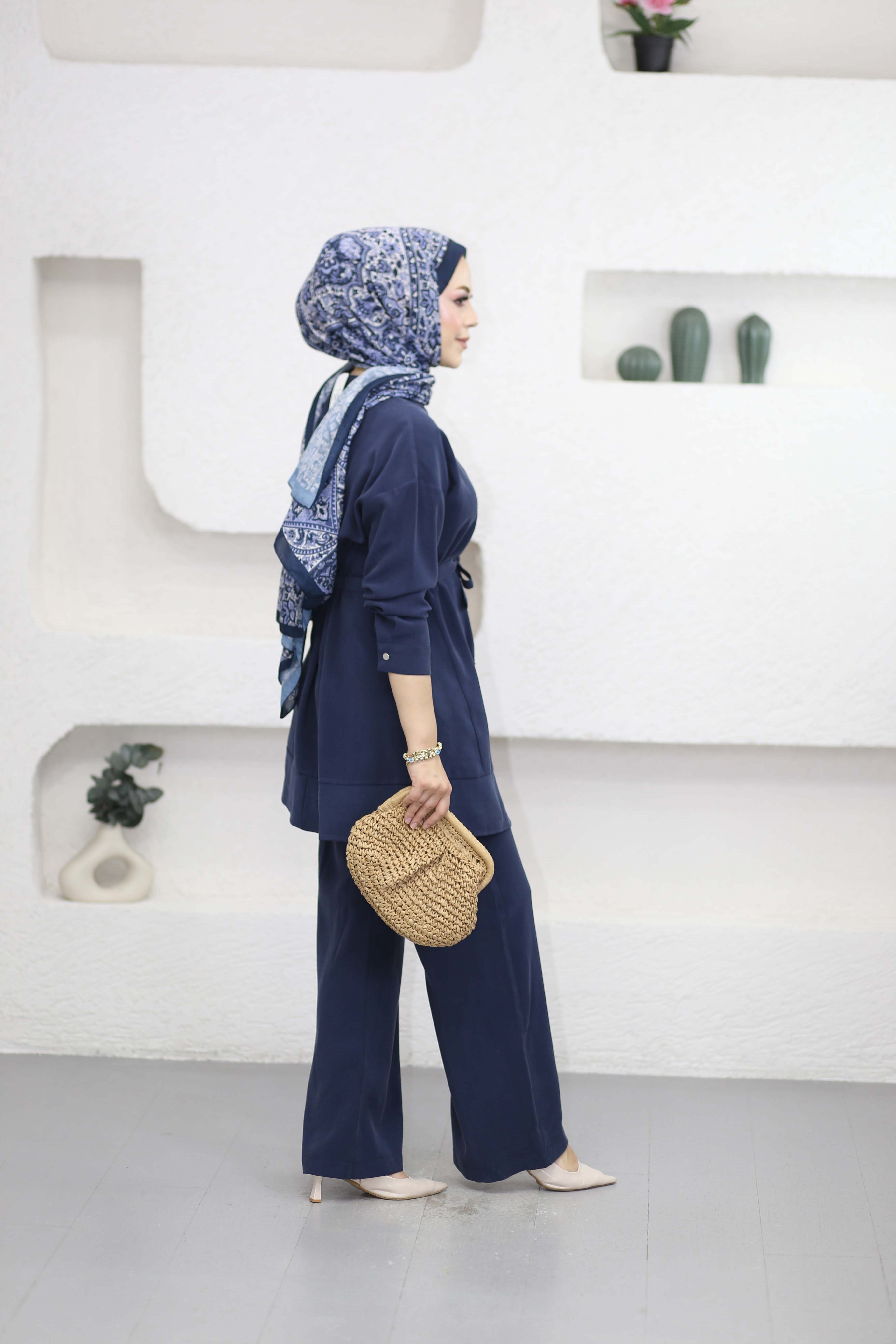 Aslı Takım Lacivert 7532