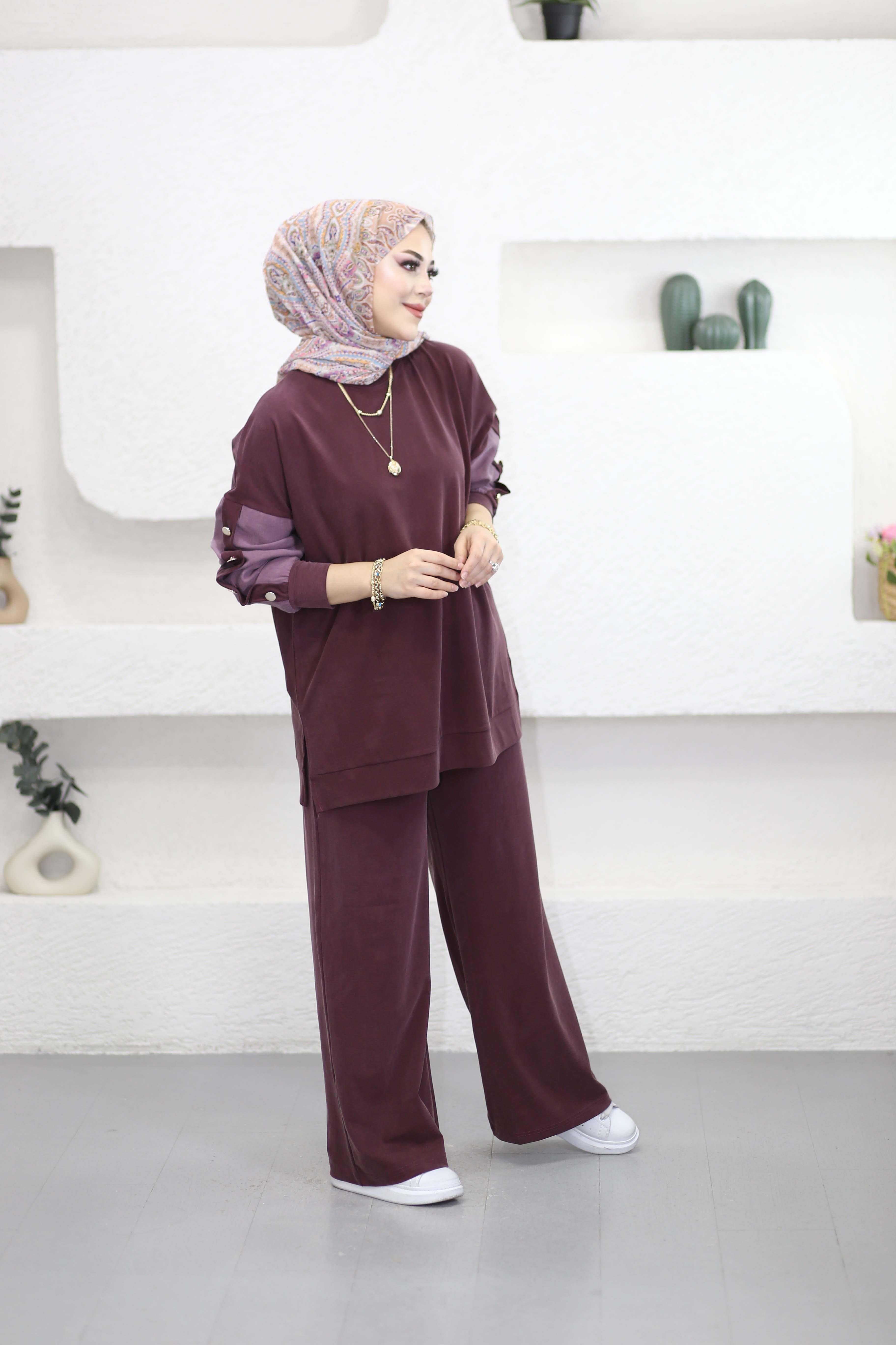 Kol Aksesuarlı Takım Mürdüm 6352