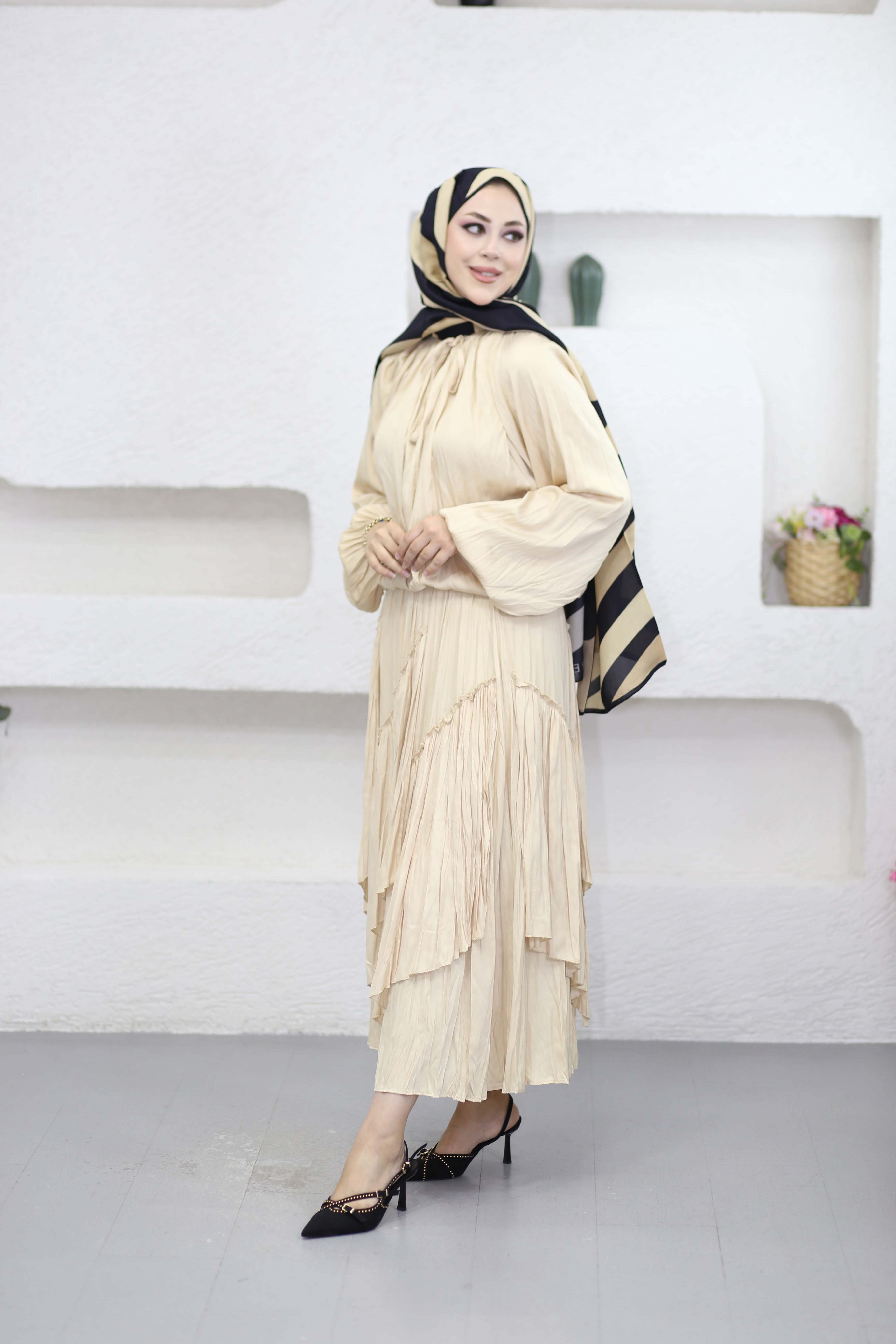 Zeynep Takım Bej 6579