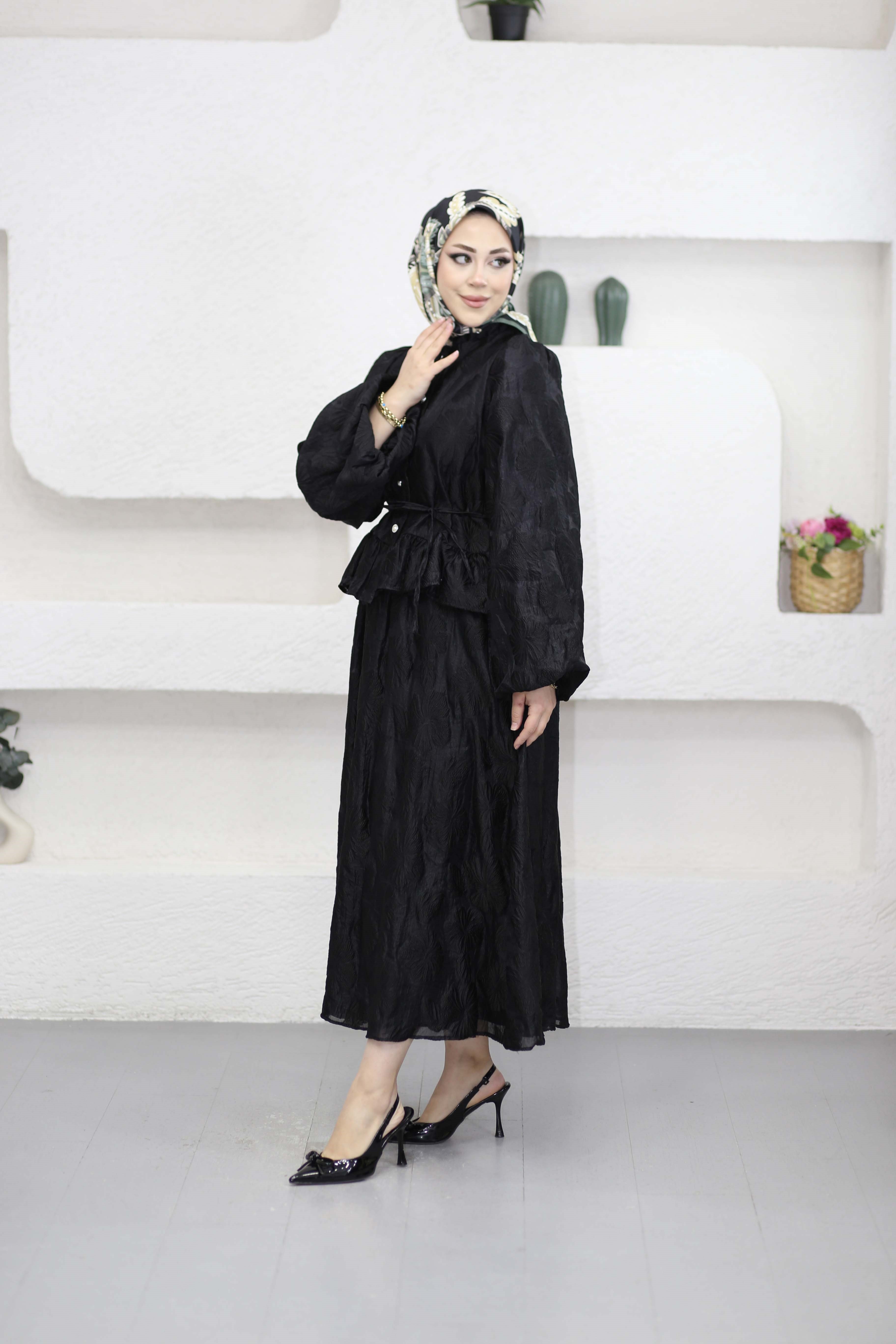 Manolya Takım Siyah 5656